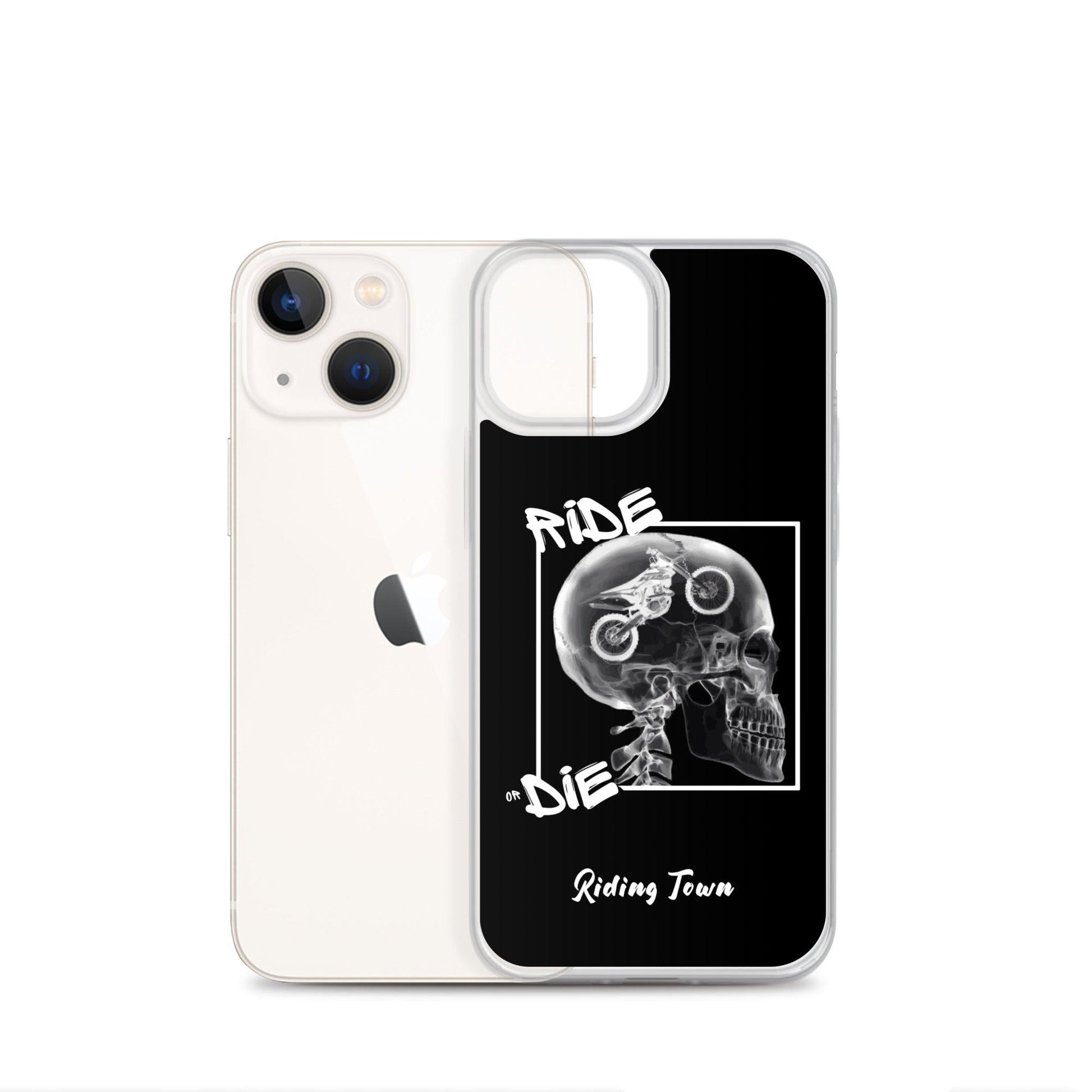 Coque iPhone® - RADIO - Noire - Riding Town