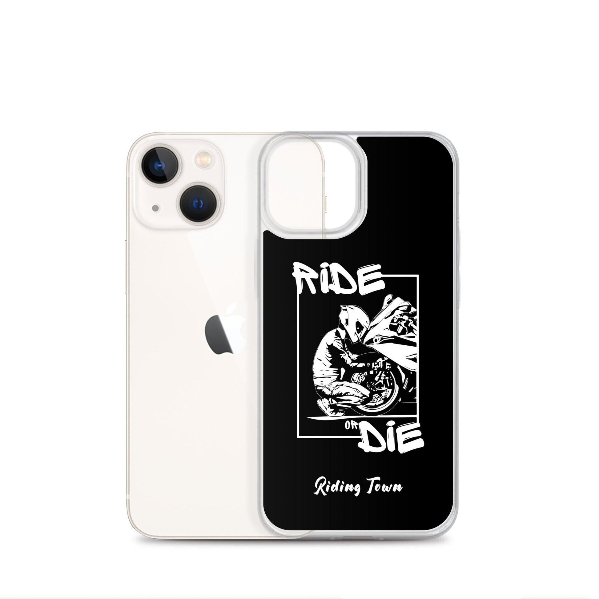 Coque iPhone® - BIKERBOY - Noire - Riding Town