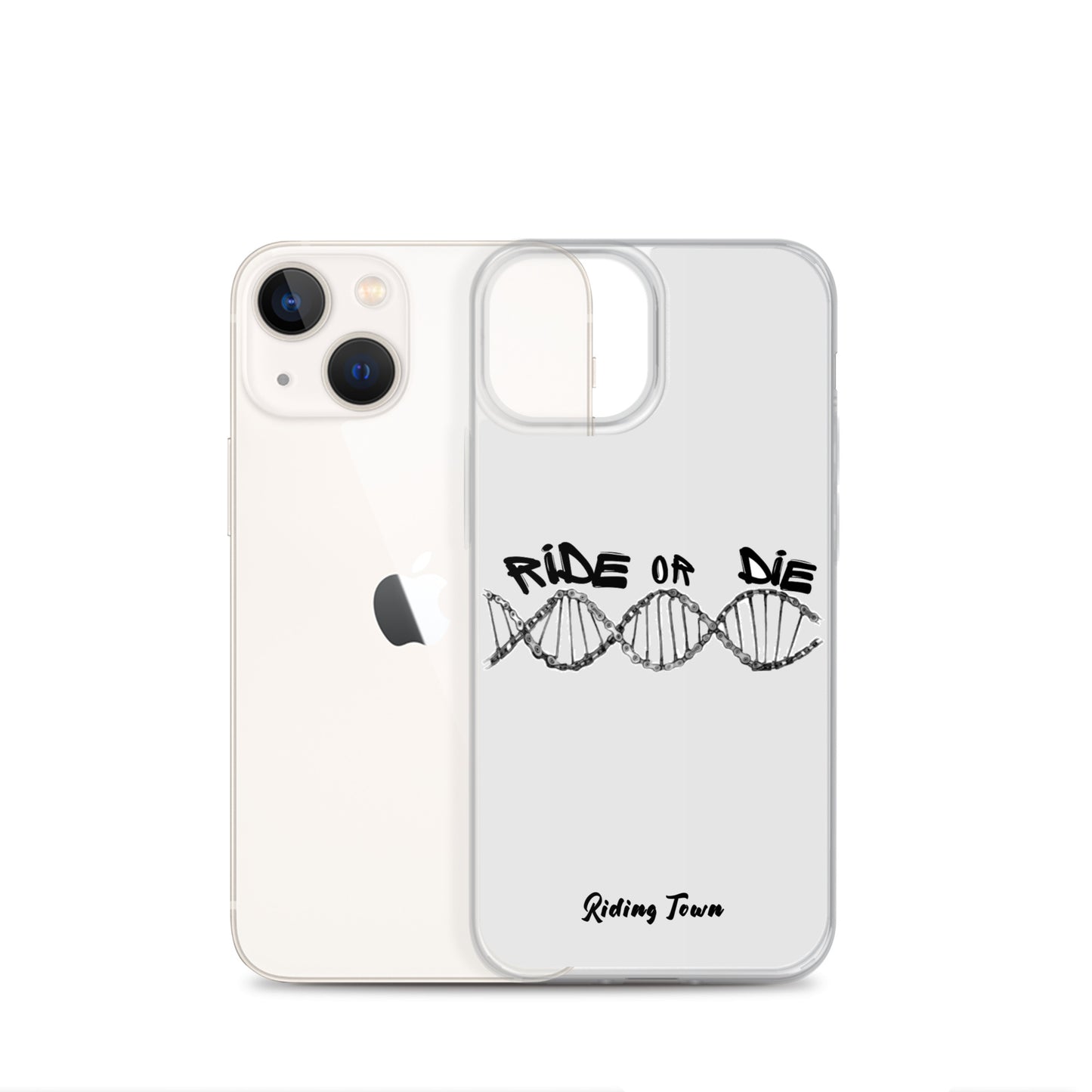 Coque iPhone® - ADN - Blanche - Riding Town