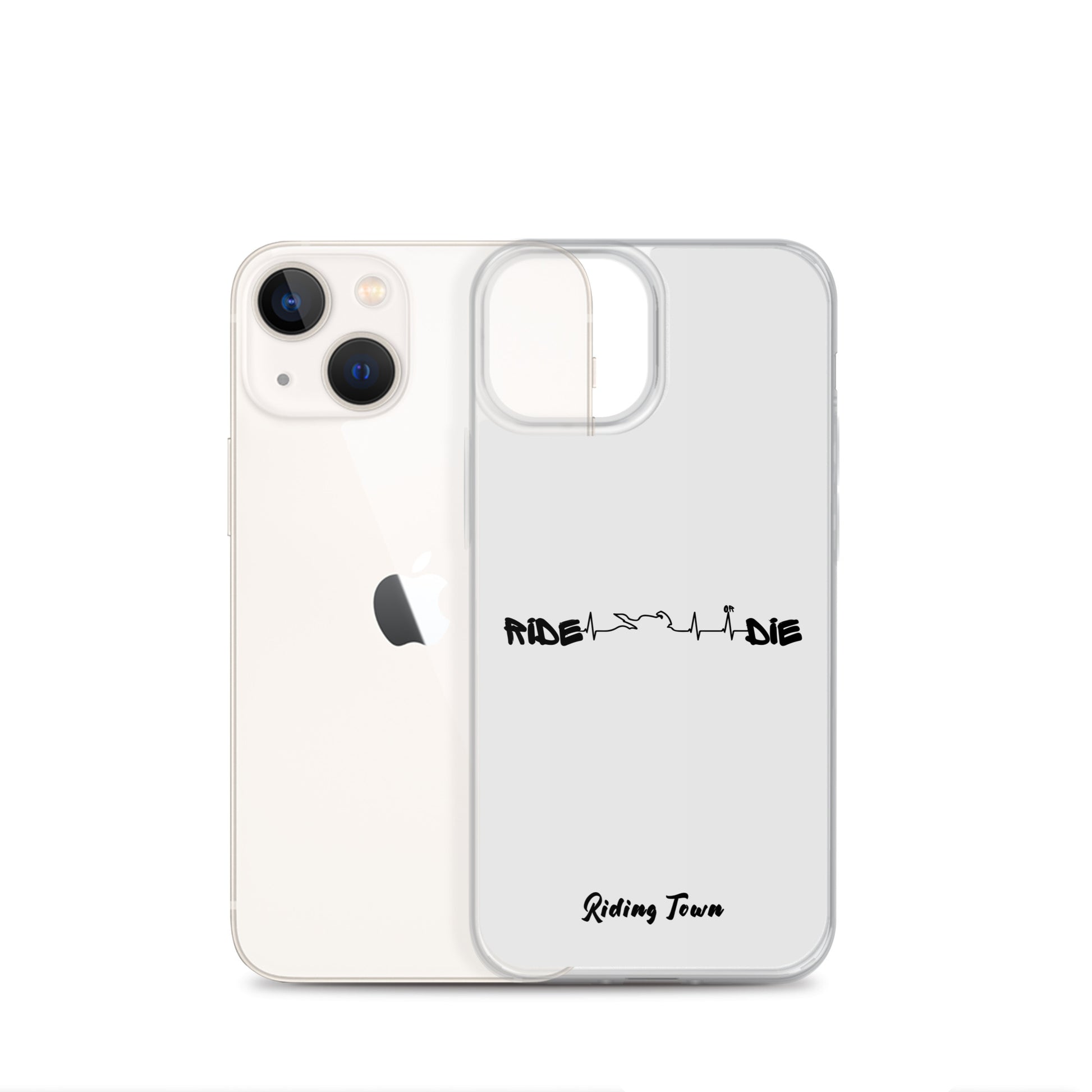 Coque iPhone® - HEARTBEAT - Blanche - Riding Town