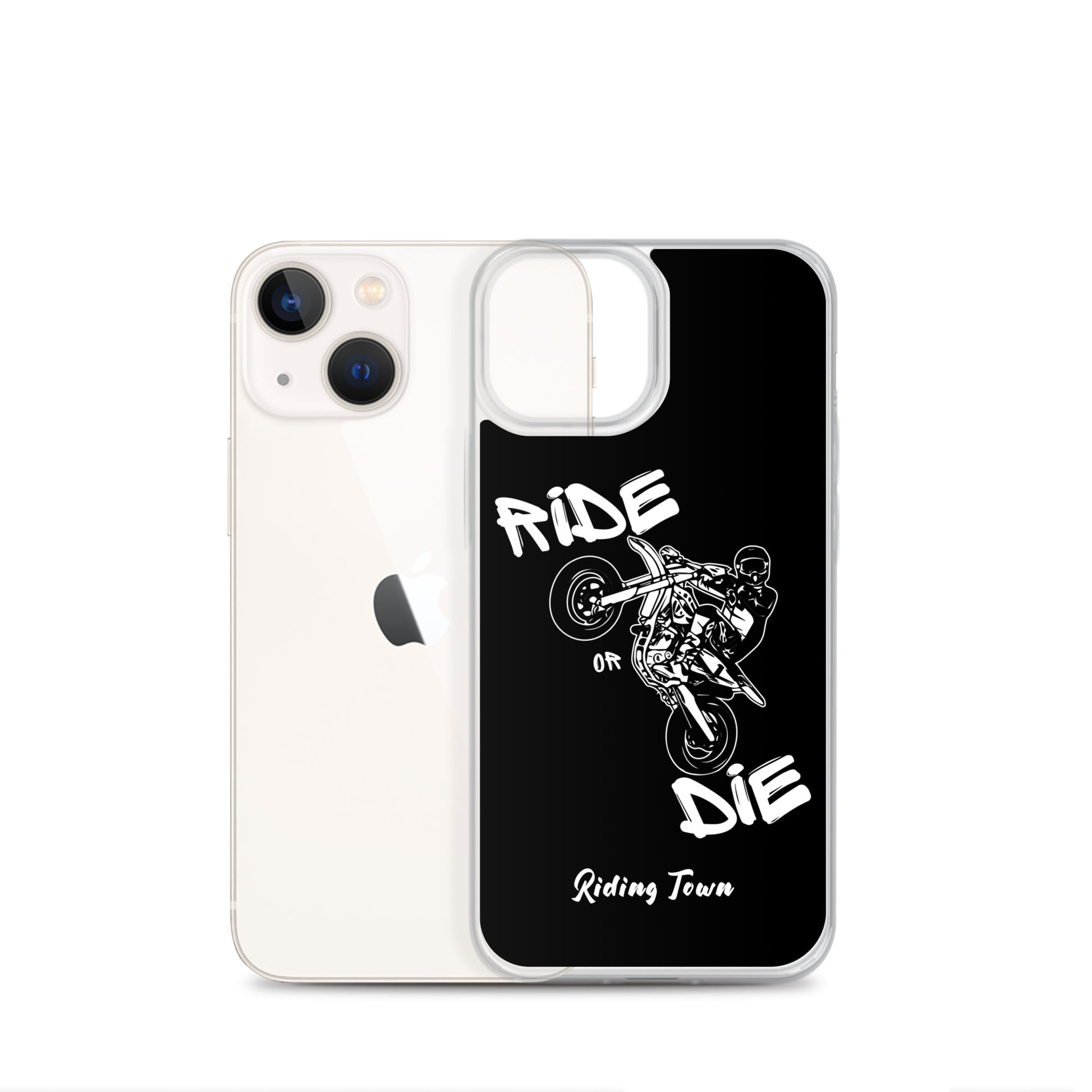 Coque pour iPhone® - SUPERMOTBOY - Noire - Riding Town