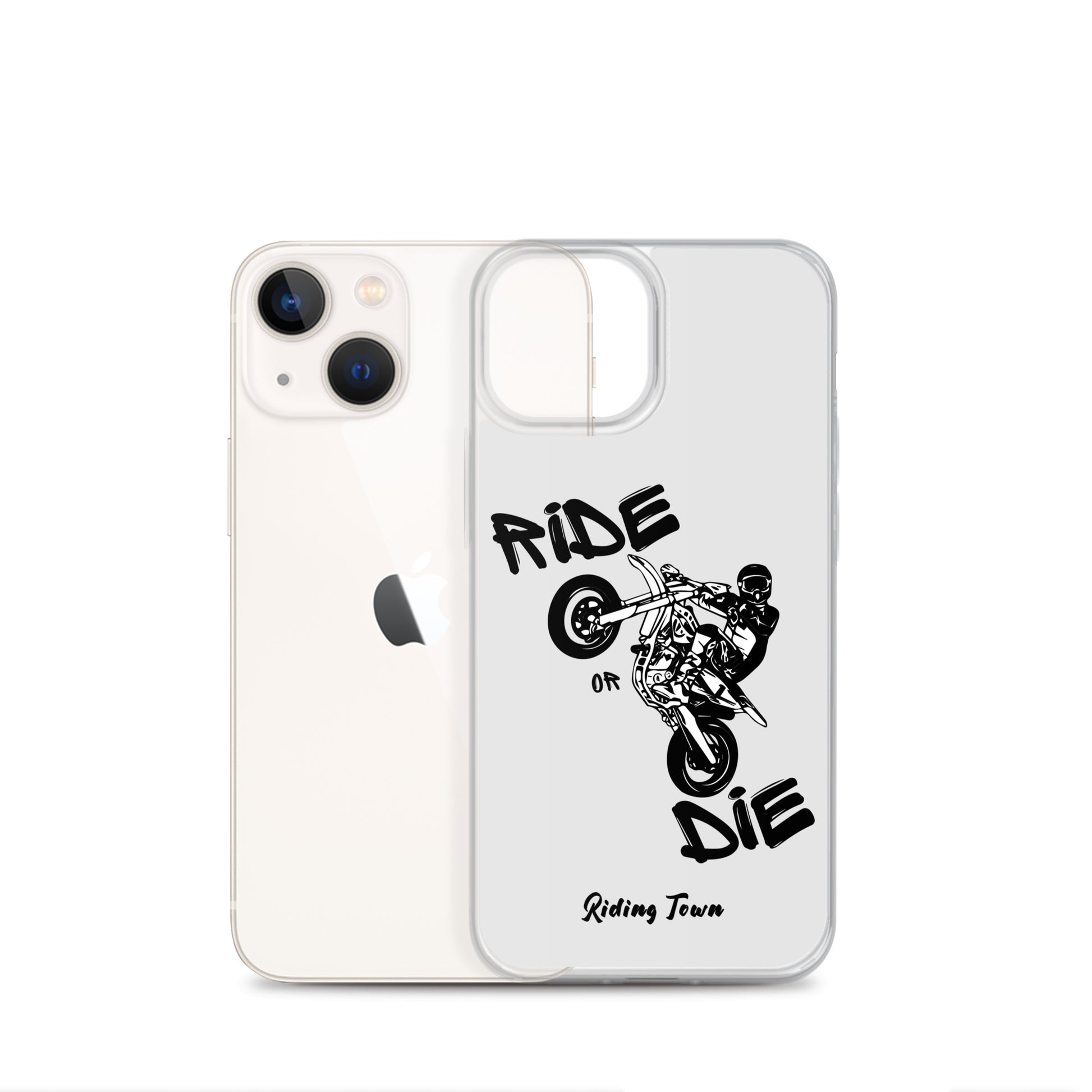 Coque pour iPhone® - SUPERMOTBOY - Blanche - Riding Town