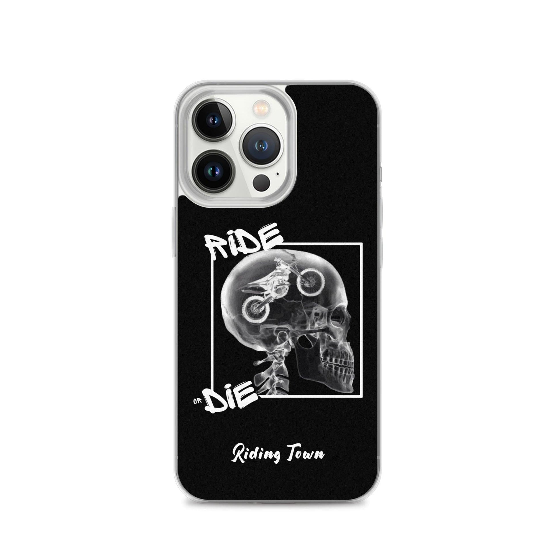 Coque iPhone® - RADIO - Noire - Riding Town