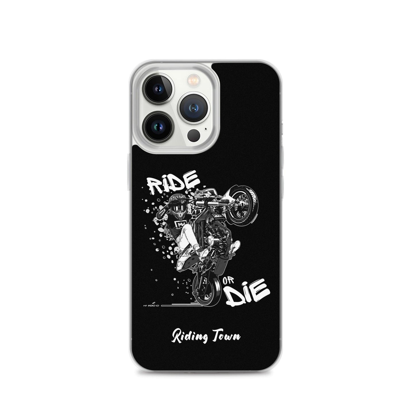 Coque iPhone® - SUPERMOTGIRL - Noire - Riding Town