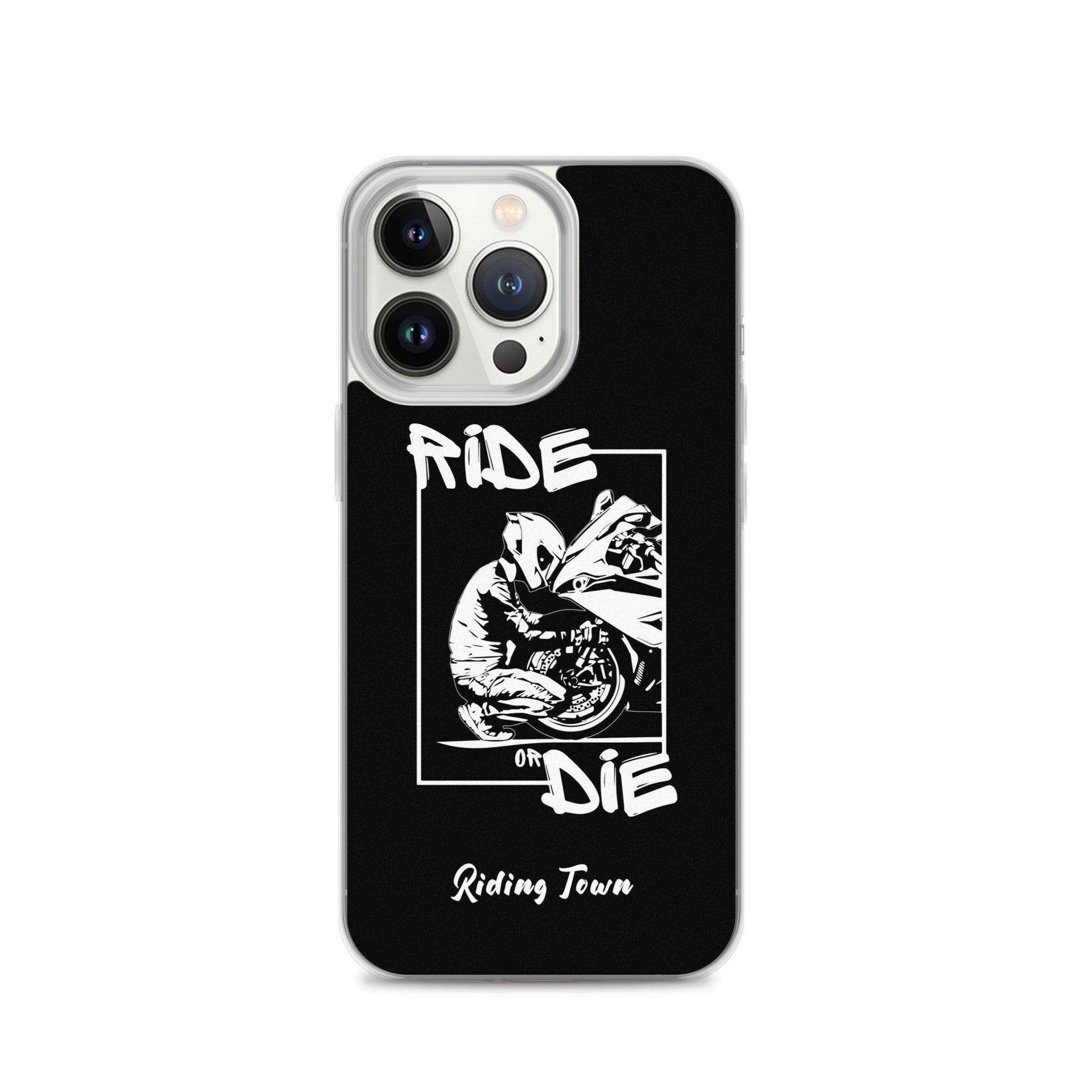 Coque iPhone® - BIKERBOY - Noire - Riding Town