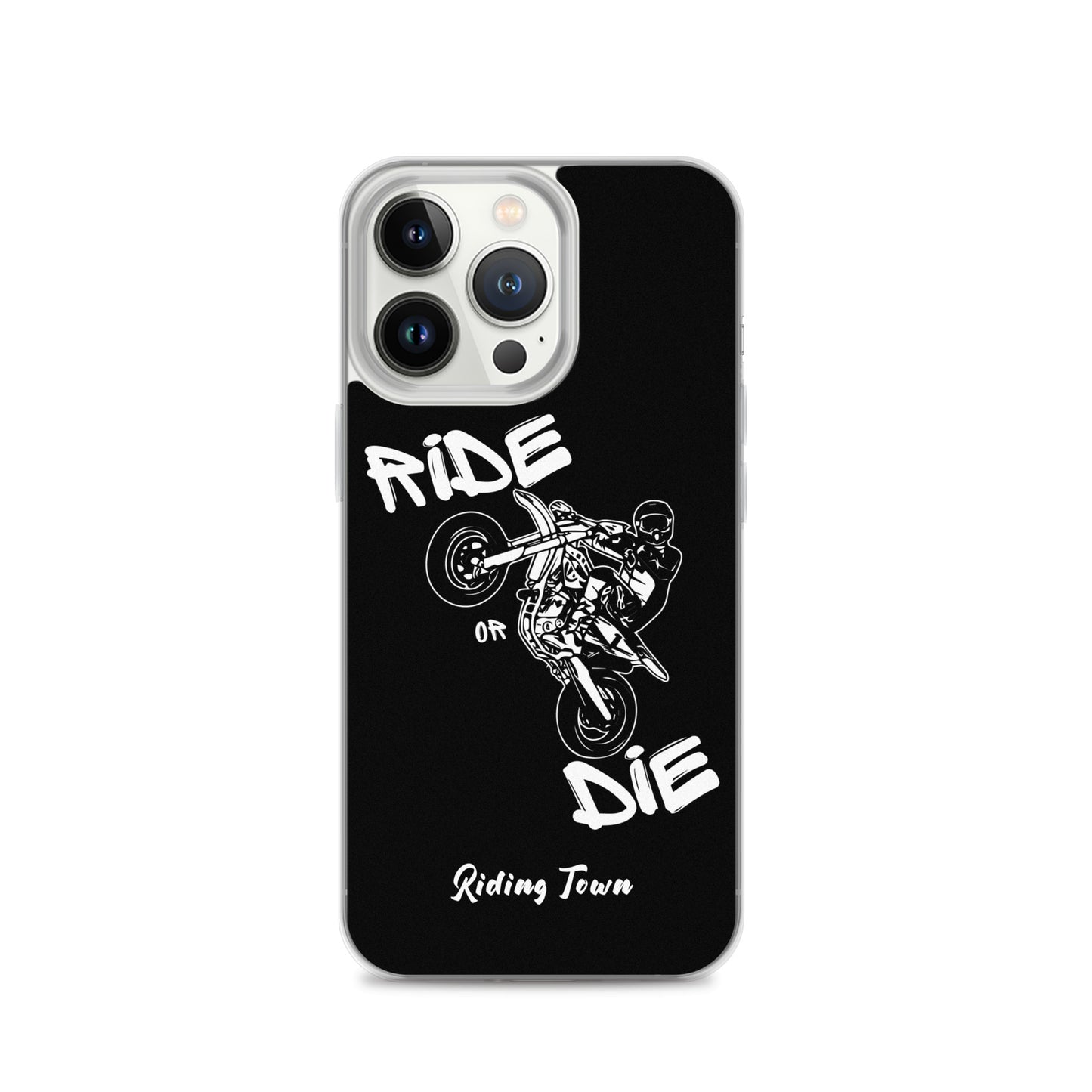 Coque pour iPhone® - SUPERMOTBOY - Noire - Riding Town