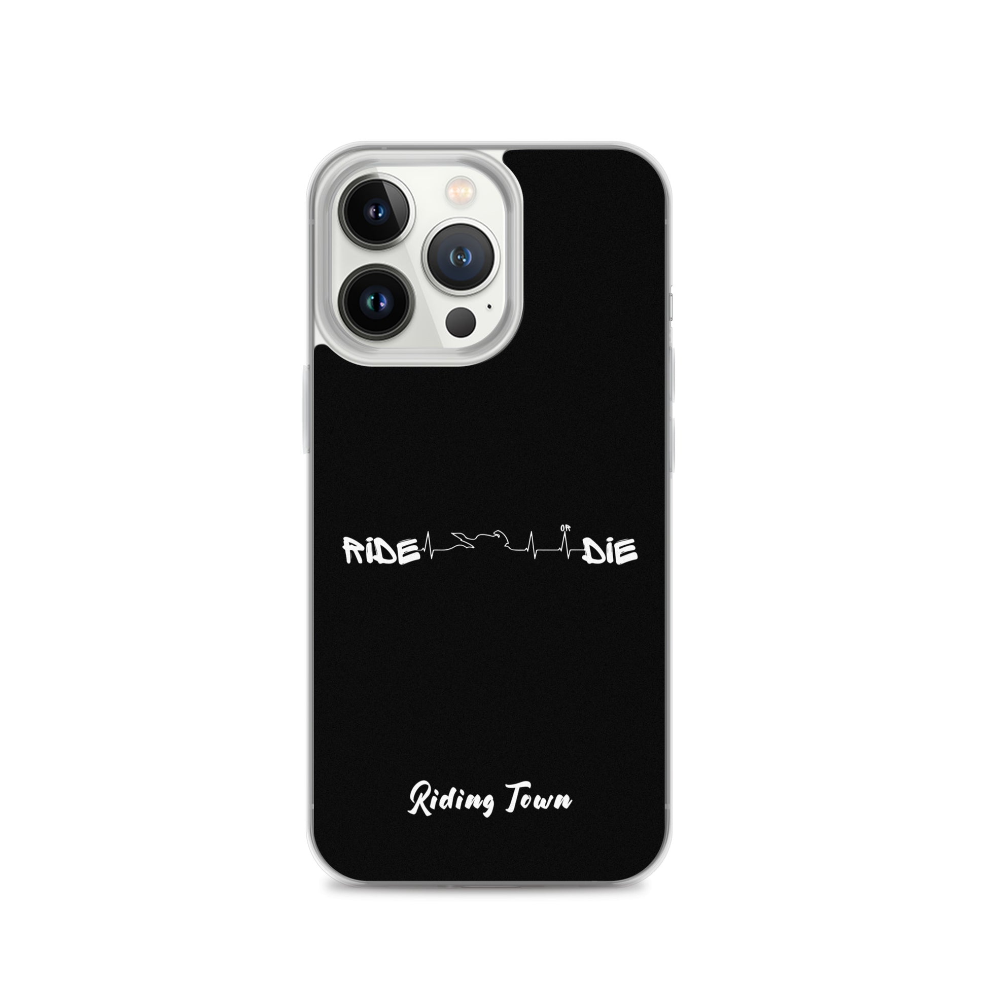 Coque iPhone® - HEARTBEAT - Noire - Riding Town