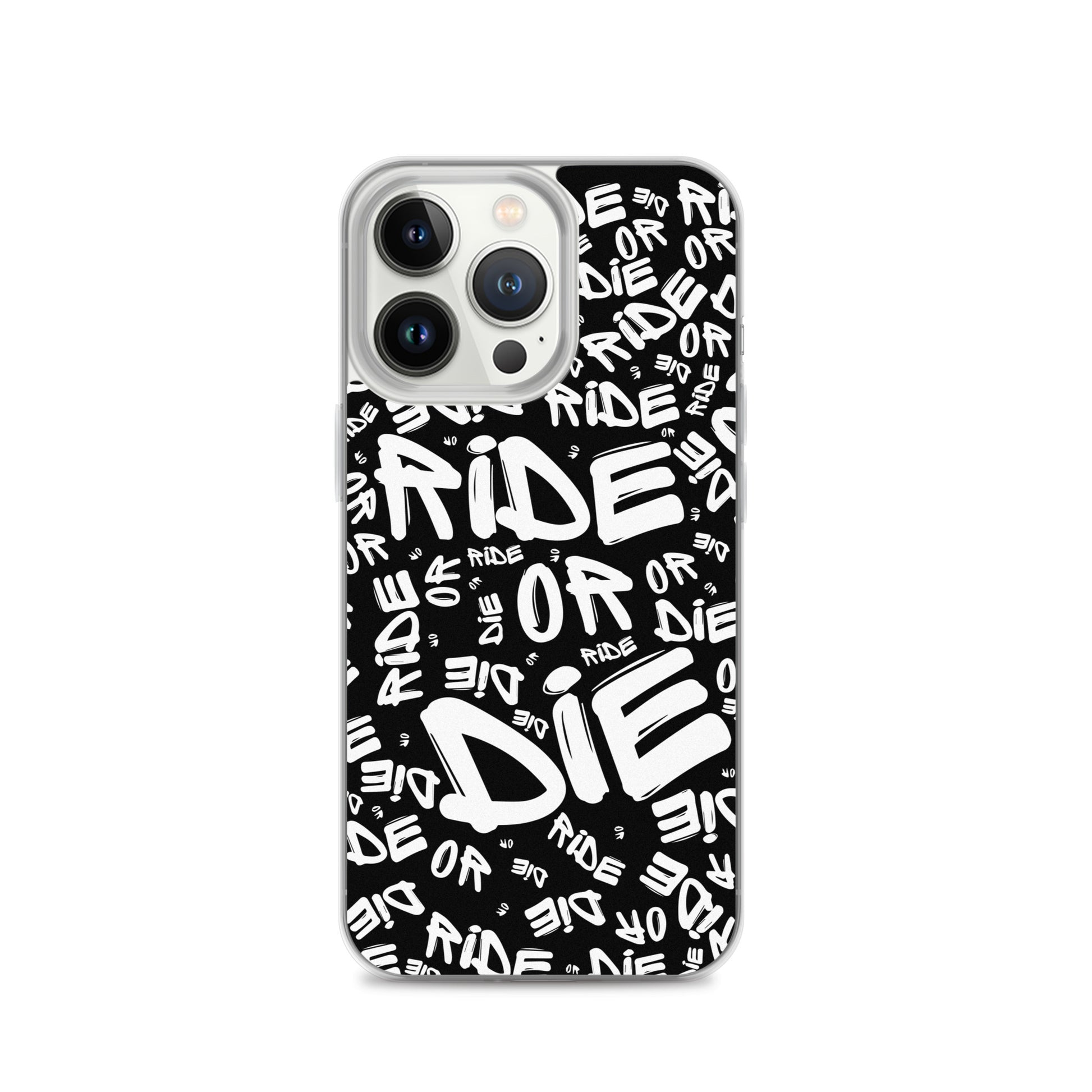 Coque iPhone® - RIDE OR DIE - Noire - Riding Town