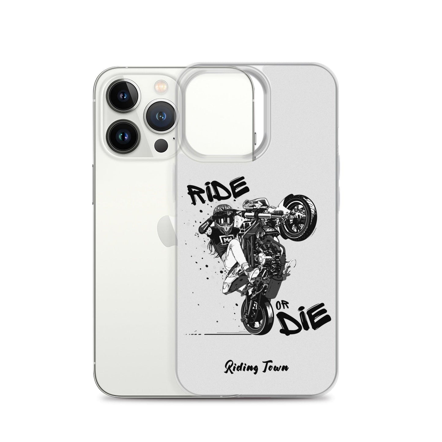 Coque Iphone® - SUPERMOTGIRL - Blanche - Riding Town