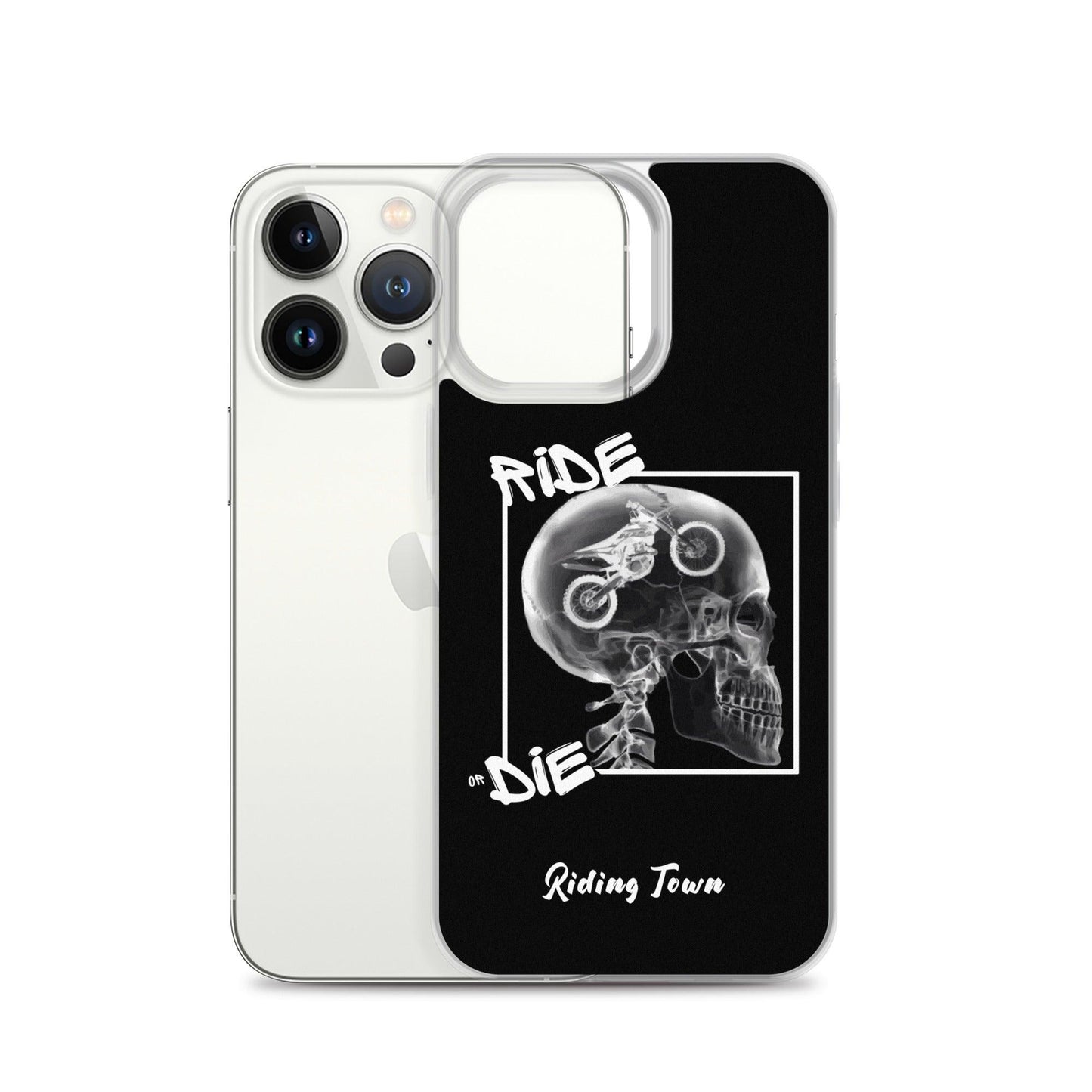 Coque iPhone® - RADIO - Noire - Riding Town