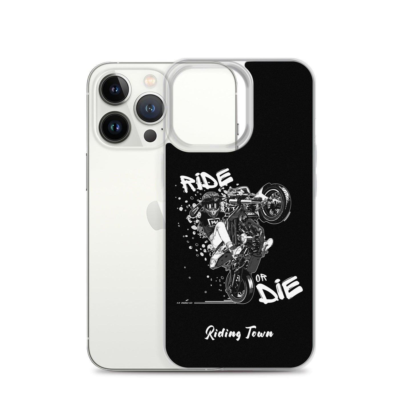 Coque iPhone® - SUPERMOTGIRL - Noire - Riding Town