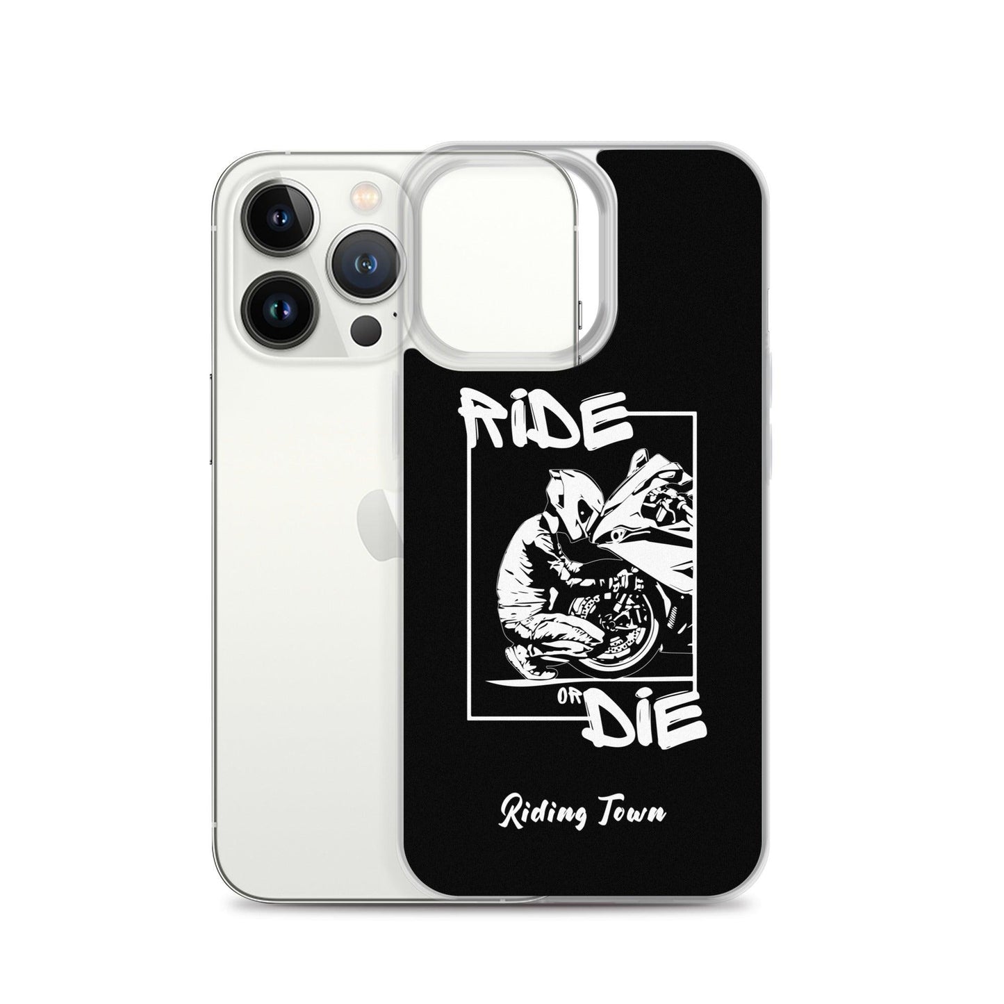 Coque iPhone® - BIKERBOY - Noire - Riding Town