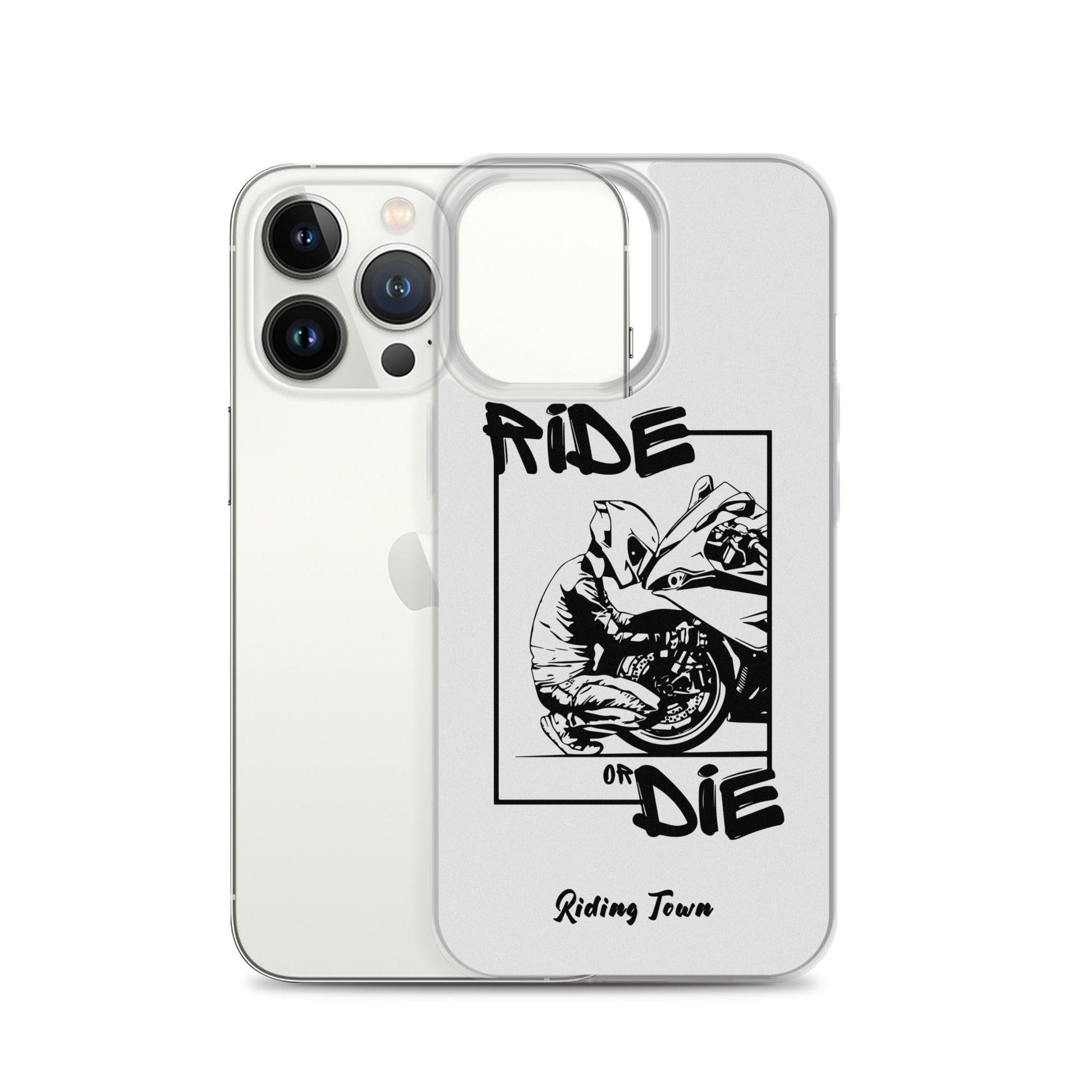 Coque iPhone® - BIKERBOY - Blanche - Riding Town