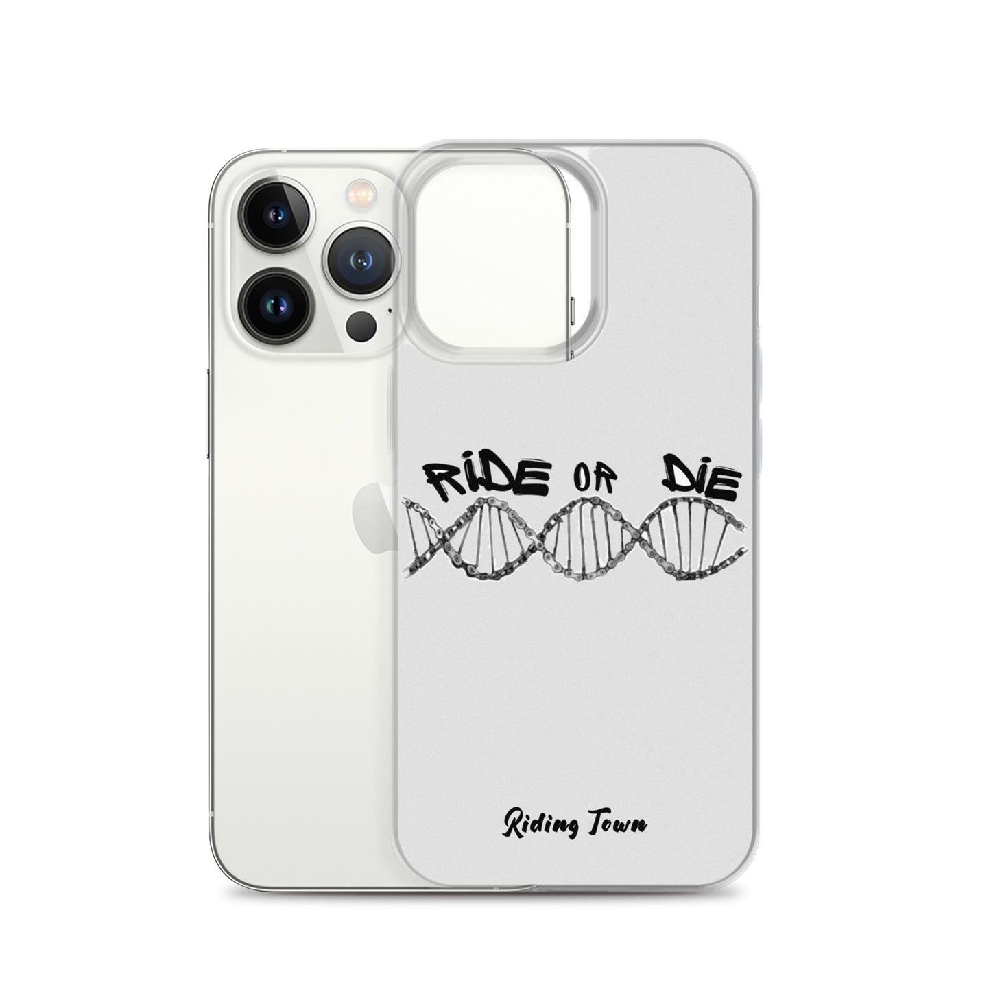 Coque iPhone® - ADN - Blanche - Riding Town