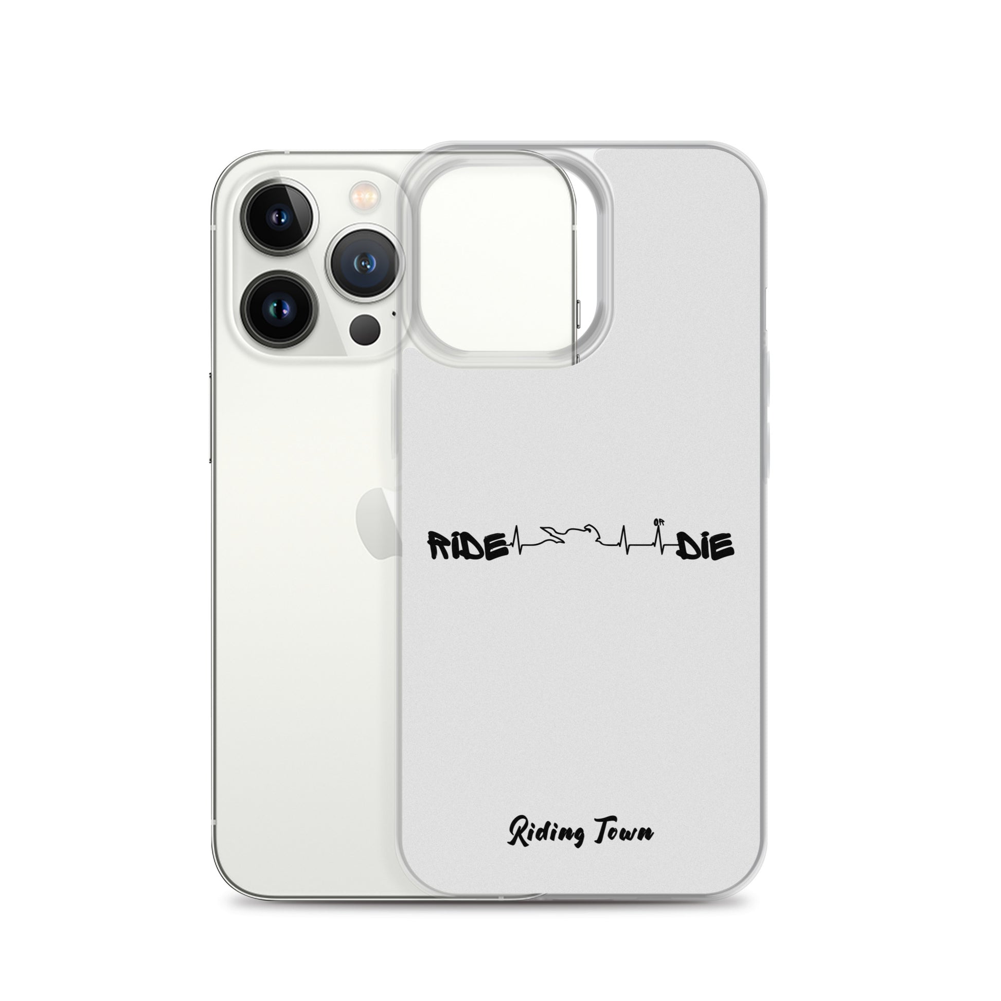 Coque iPhone® - HEARTBEAT - Blanche - Riding Town