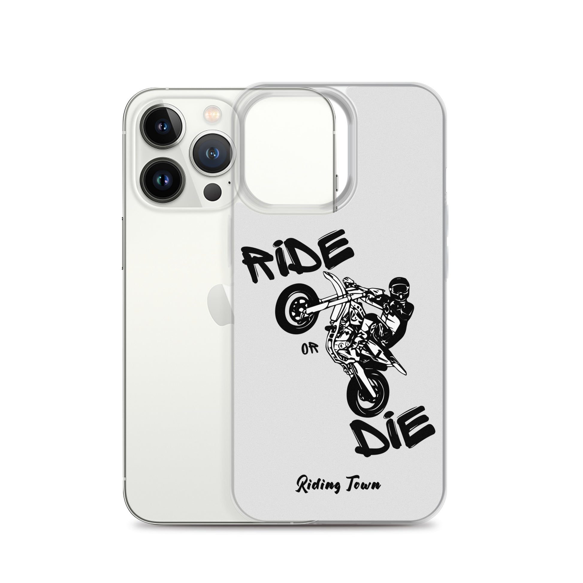 Coque pour iPhone® - SUPERMOTBOY - Blanche - Riding Town