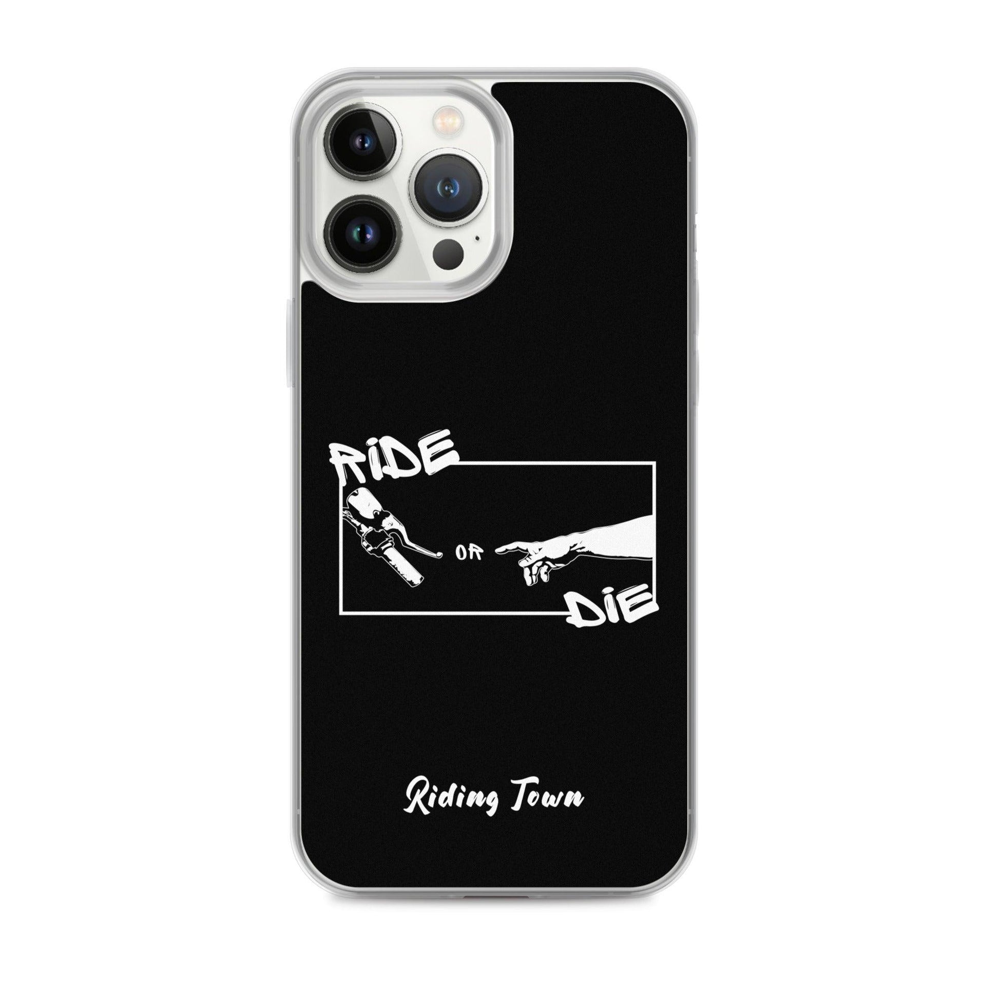 Coque iPhone® - SIXTINE - Noire - Riding Town