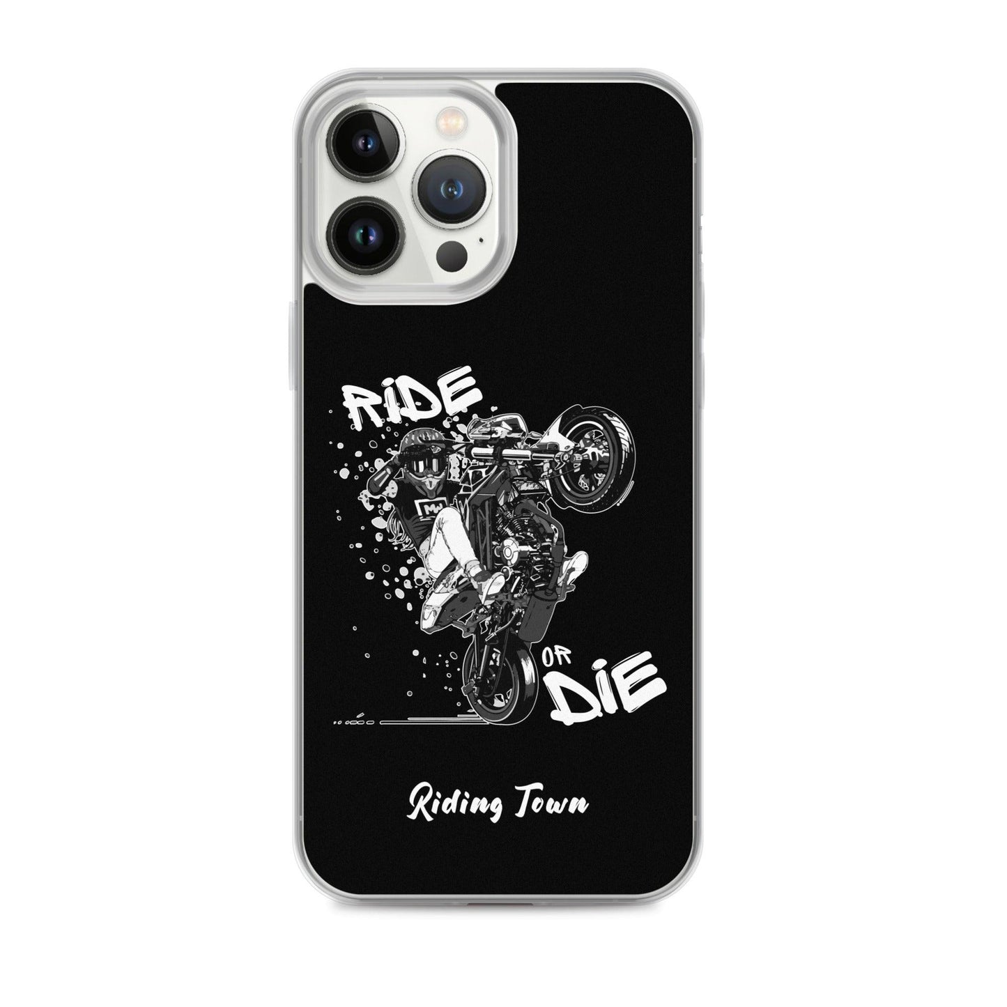 Coque iPhone® - SUPERMOTGIRL - Noire - Riding Town