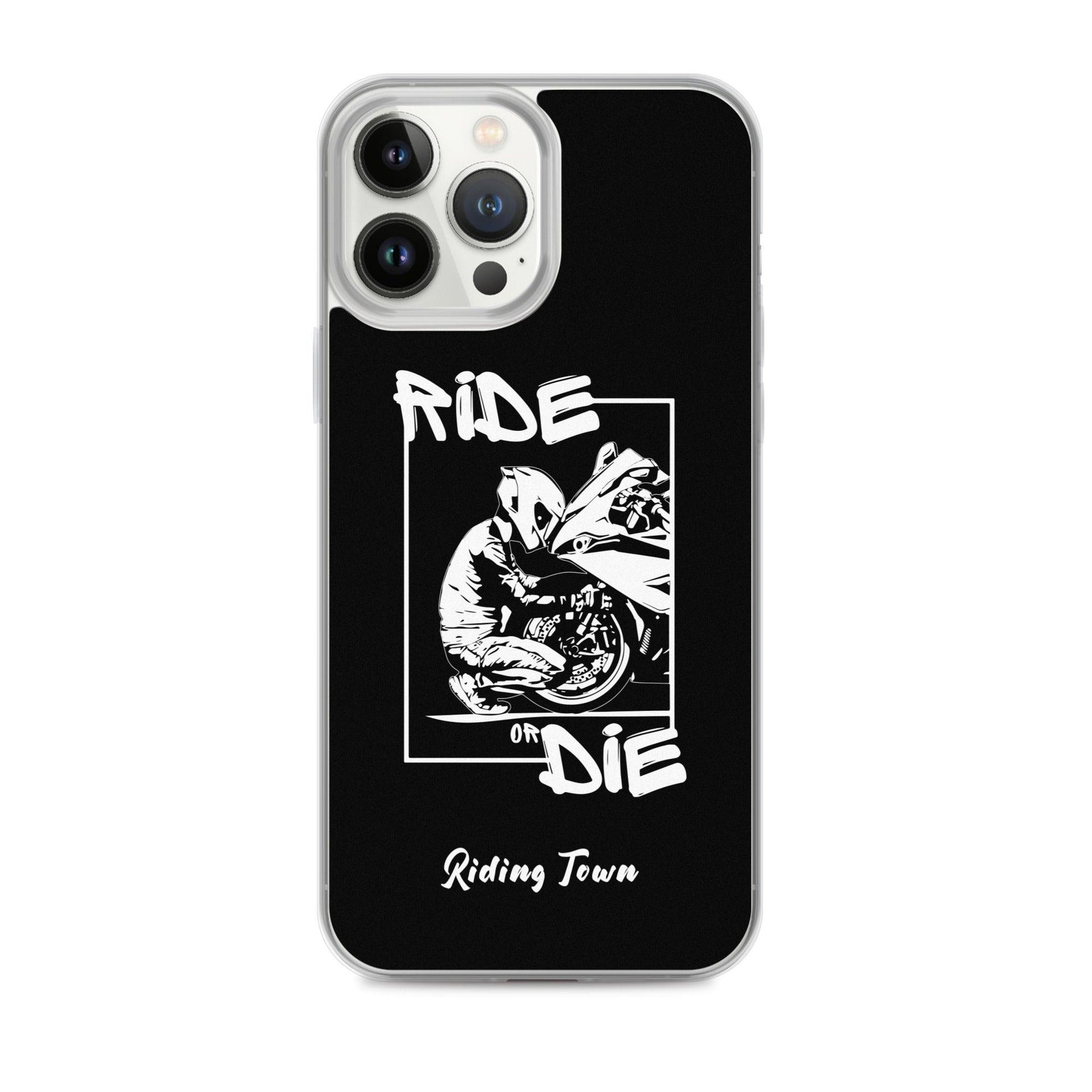 Coque iPhone® - BIKERBOY - Noire - Riding Town