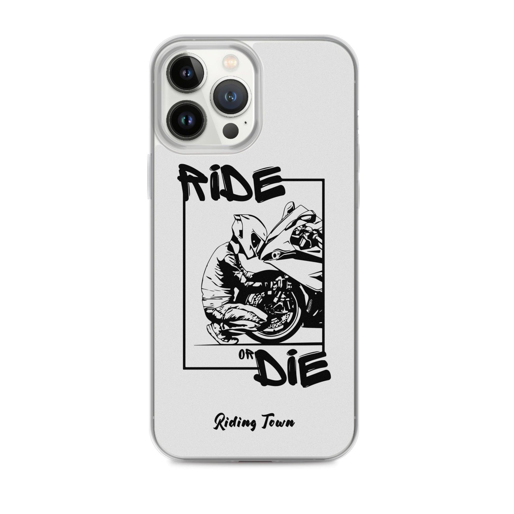 Coque iPhone® - BIKERBOY - Blanche - Riding Town