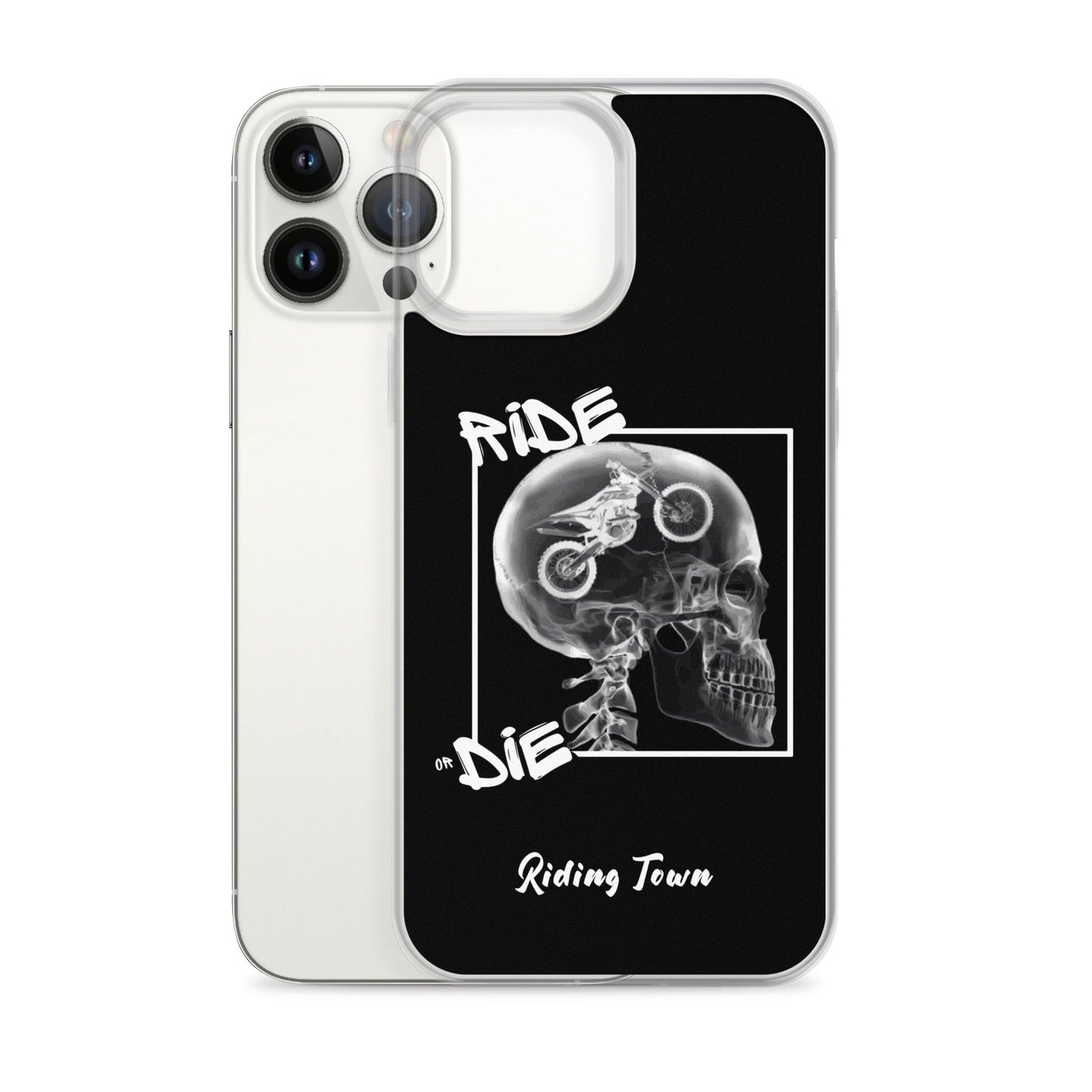 Coque iPhone® - RADIO - Noire - Riding Town