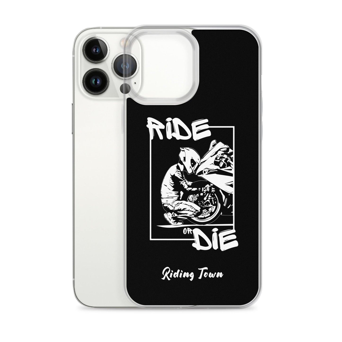 Coque iPhone® - BIKERBOY - Noire - Riding Town