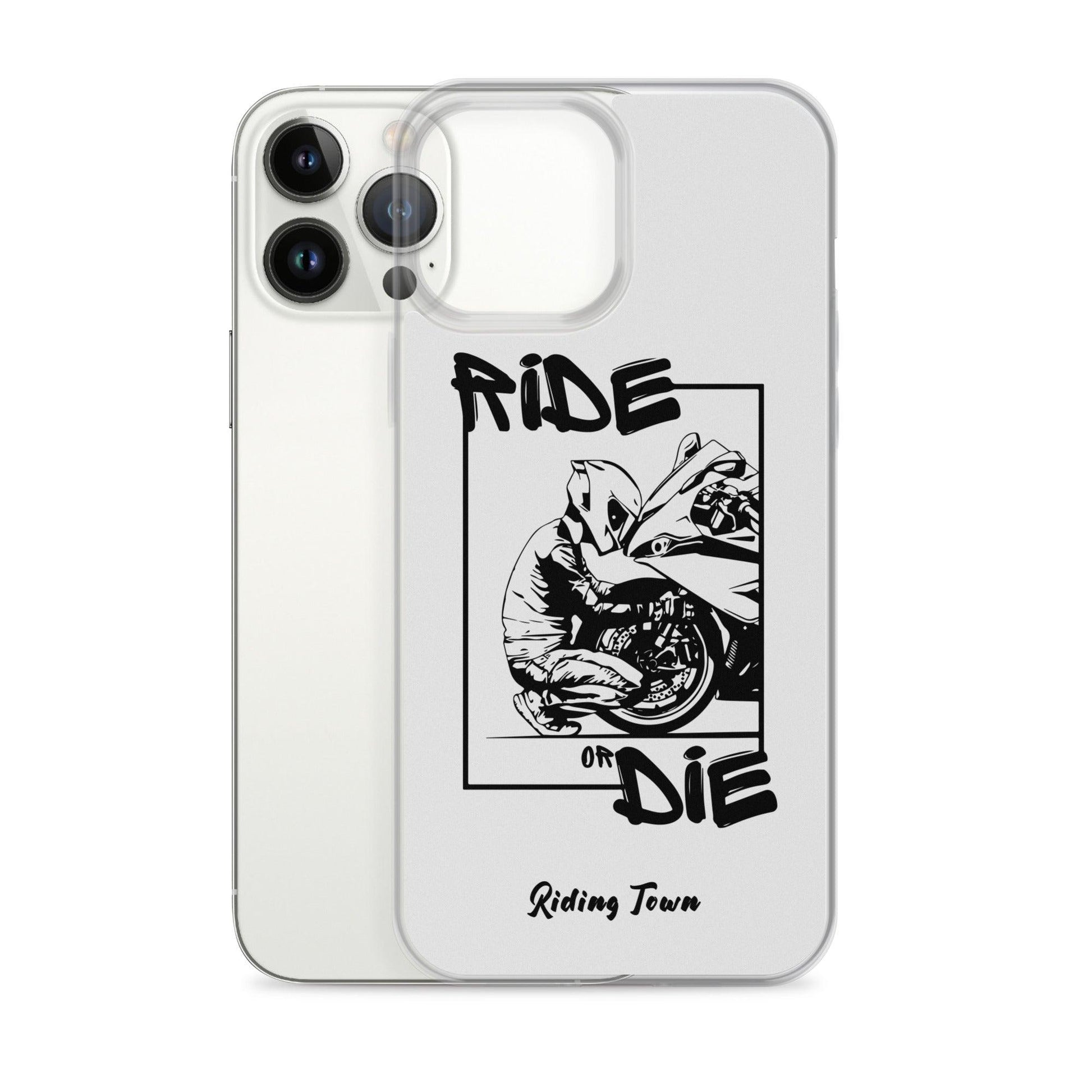 Coque iPhone® - BIKERBOY - Blanche - Riding Town