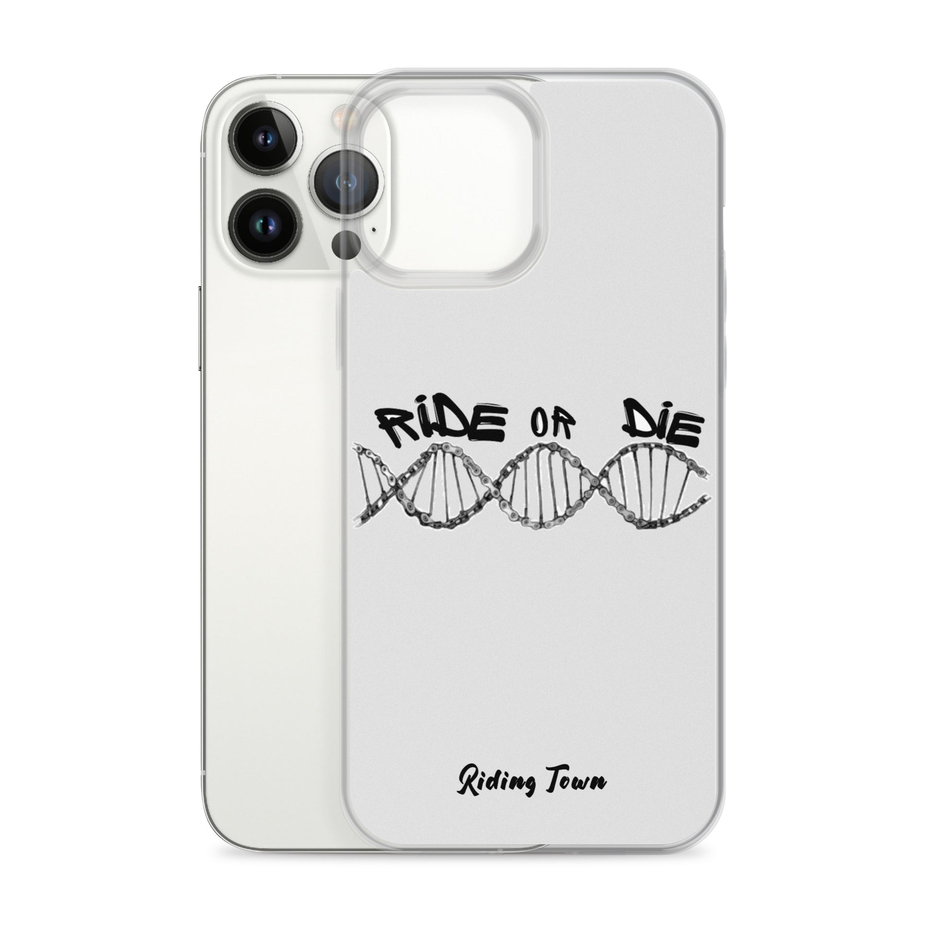 Coque iPhone® - ADN - Blanche - Riding Town