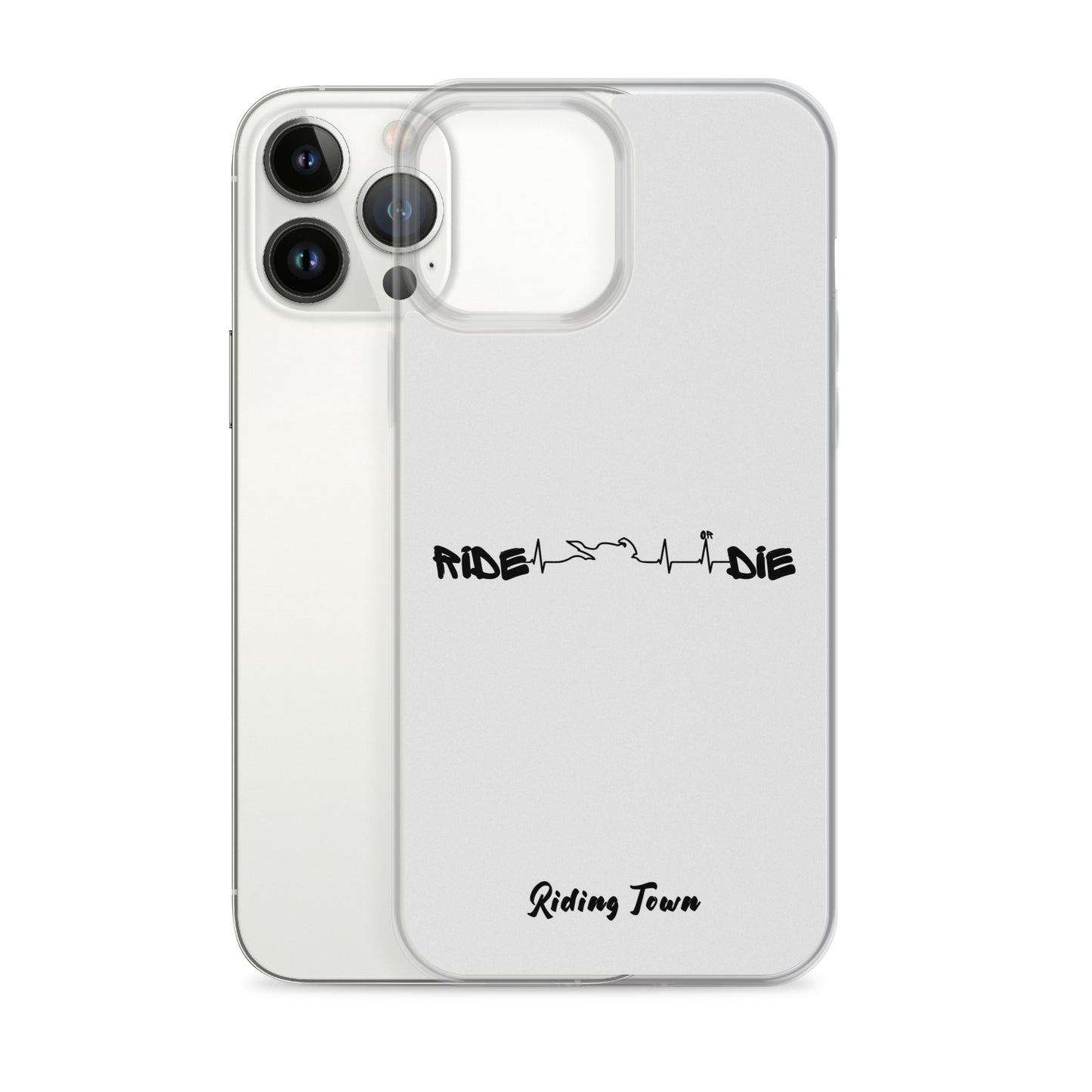 Coque iPhone® - HEARTBEAT - Blanche - Riding Town