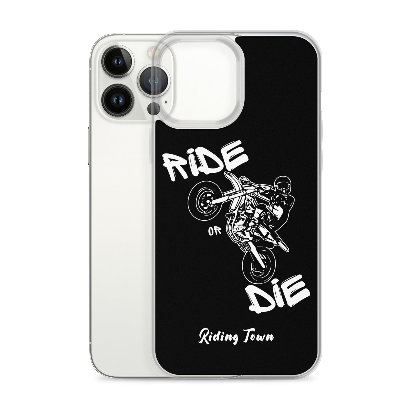 Coque pour iPhone® - SUPERMOTBOY - Noire - Riding Town