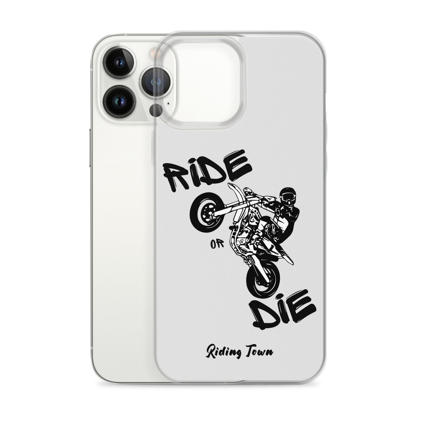 Coque pour iPhone® - SUPERMOTBOY - Blanche - Riding Town