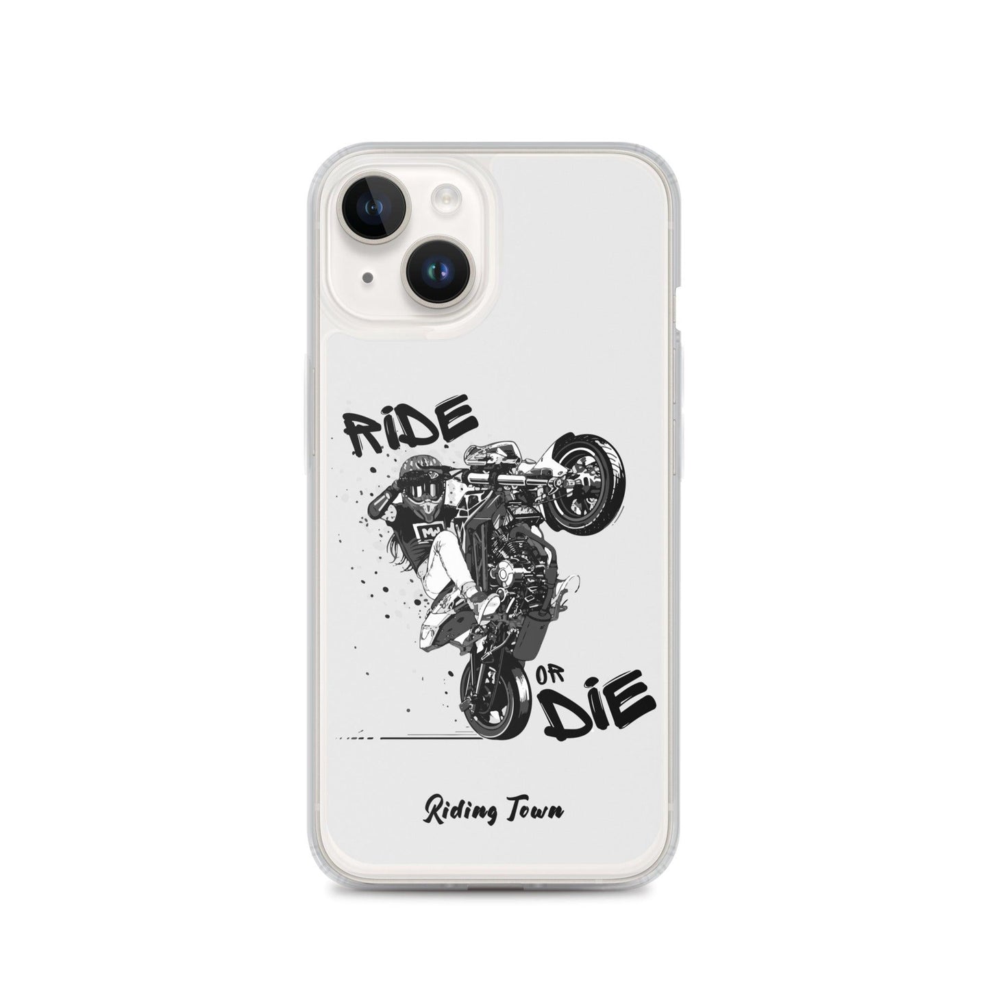 Coque Iphone® - SUPERMOTGIRL - Blanche - Riding Town