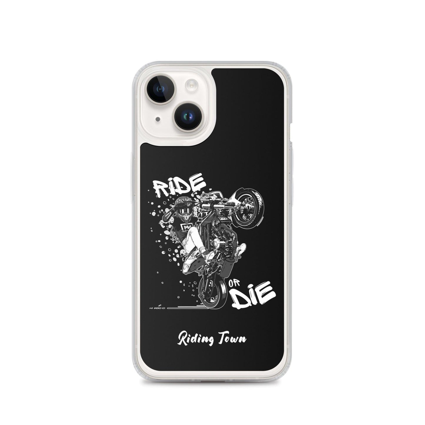 Coque iPhone® - SUPERMOTGIRL - Noire - Riding Town