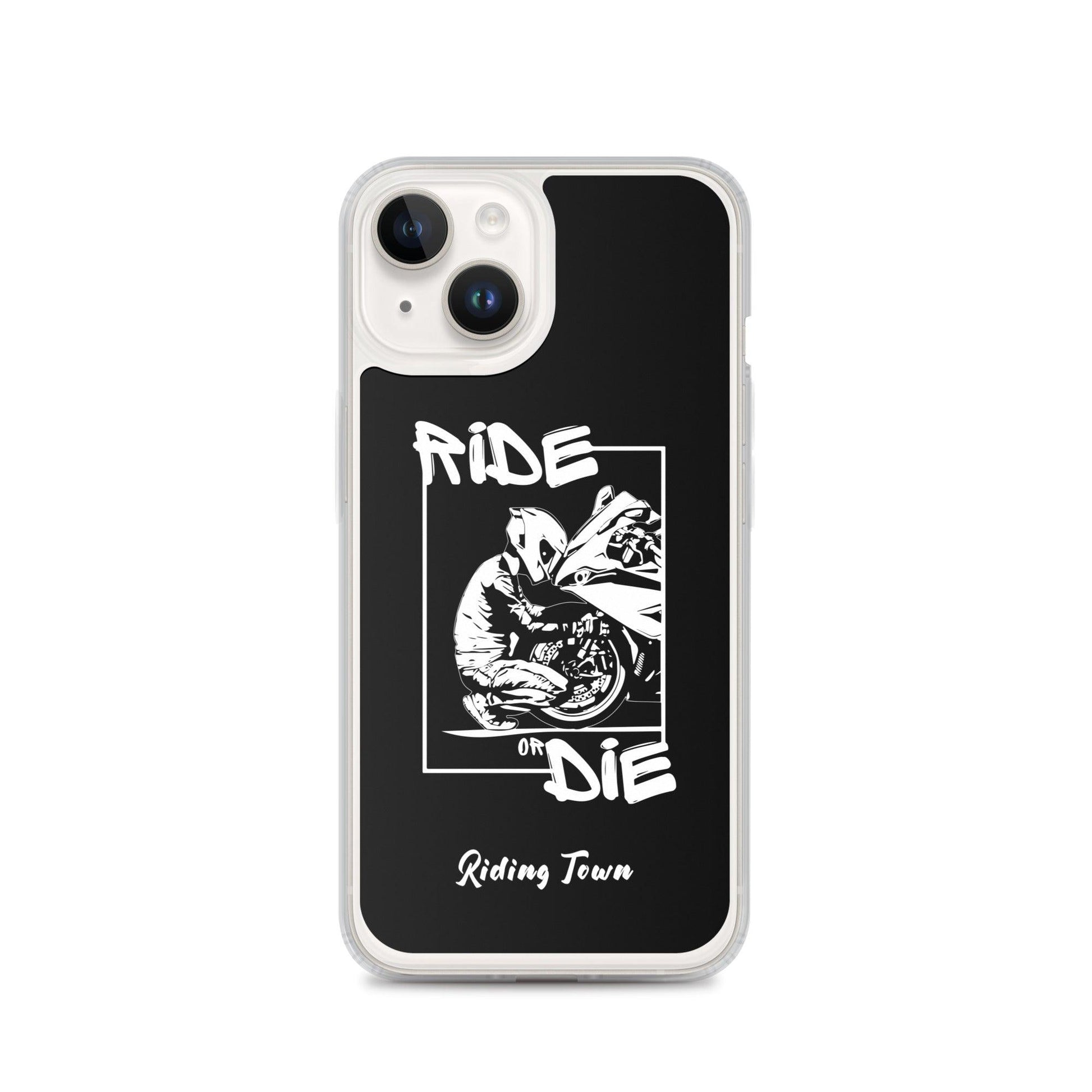 Coque iPhone® - BIKERBOY - Noire - Riding Town