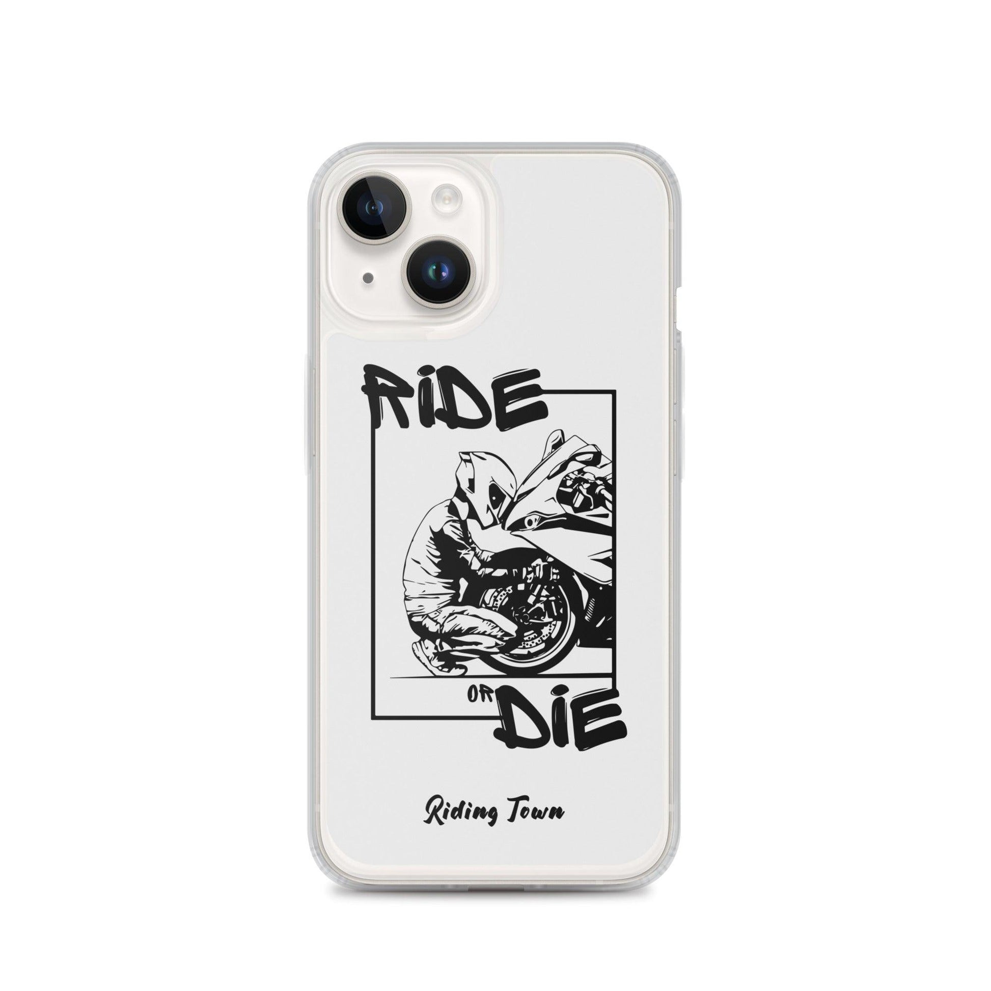 Coque iPhone® - BIKERBOY - Blanche - Riding Town