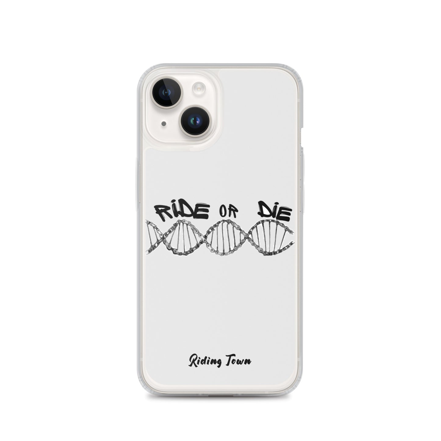 Coque iPhone® - ADN - Blanche - Riding Town