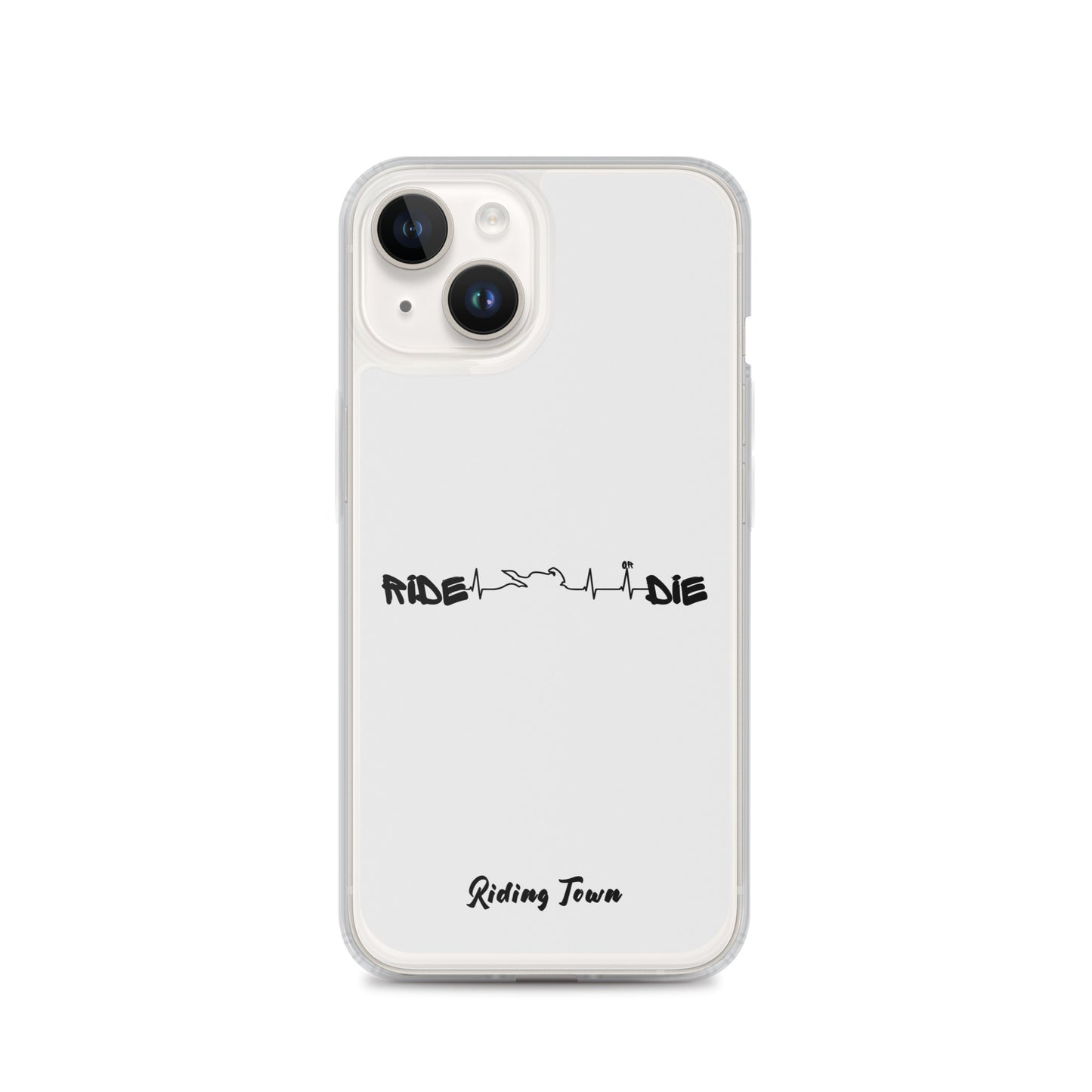 Coque iPhone® - HEARTBEAT - Blanche - Riding Town