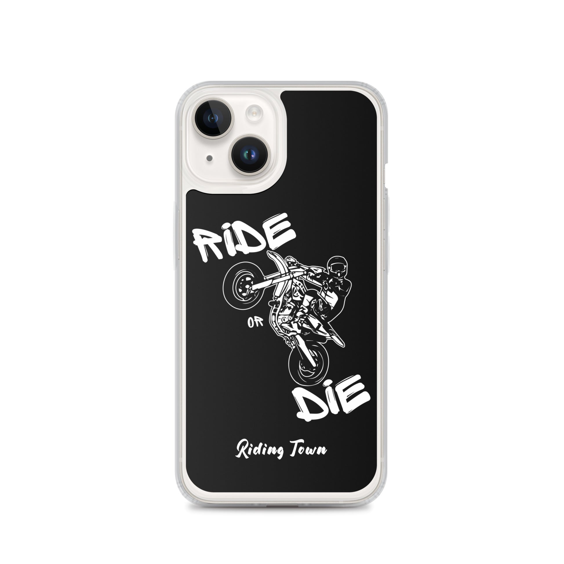 Coque pour iPhone® - SUPERMOTBOY - Noire - Riding Town