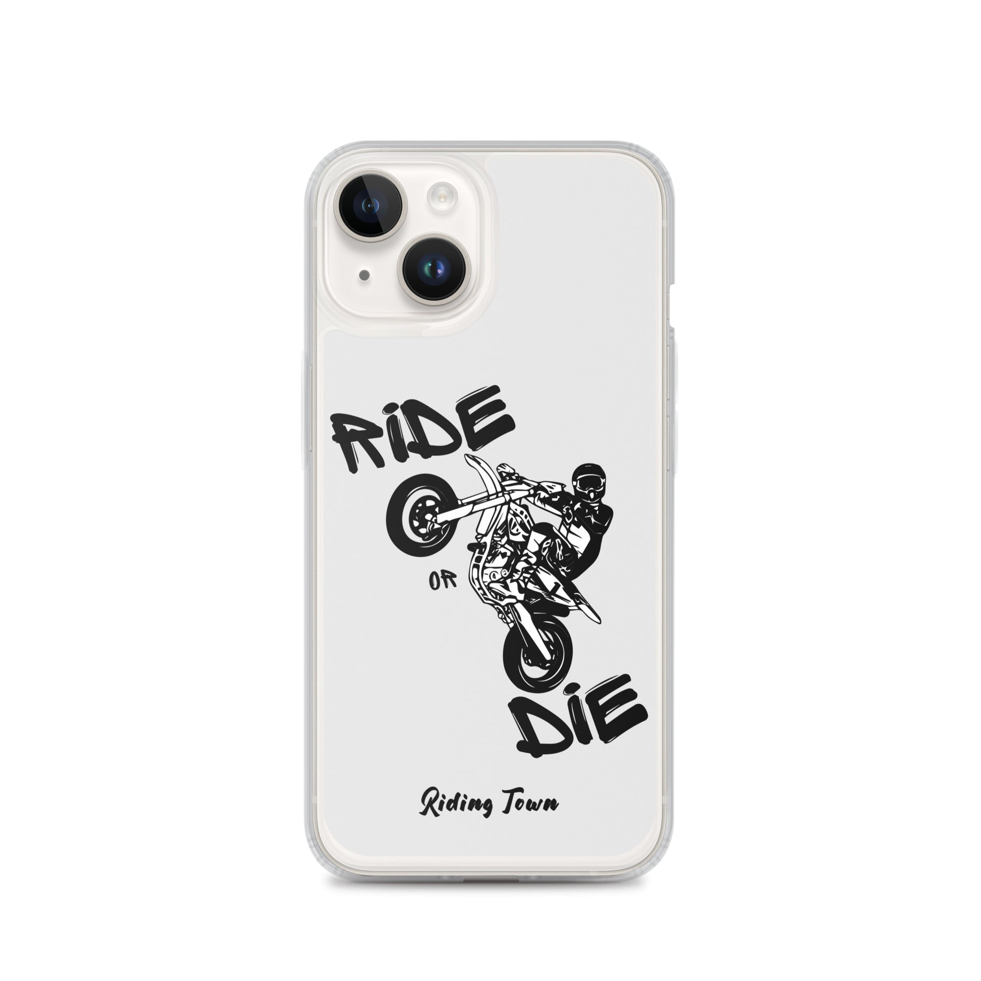 Coque pour iPhone® - SUPERMOTBOY - Blanche - Riding Town