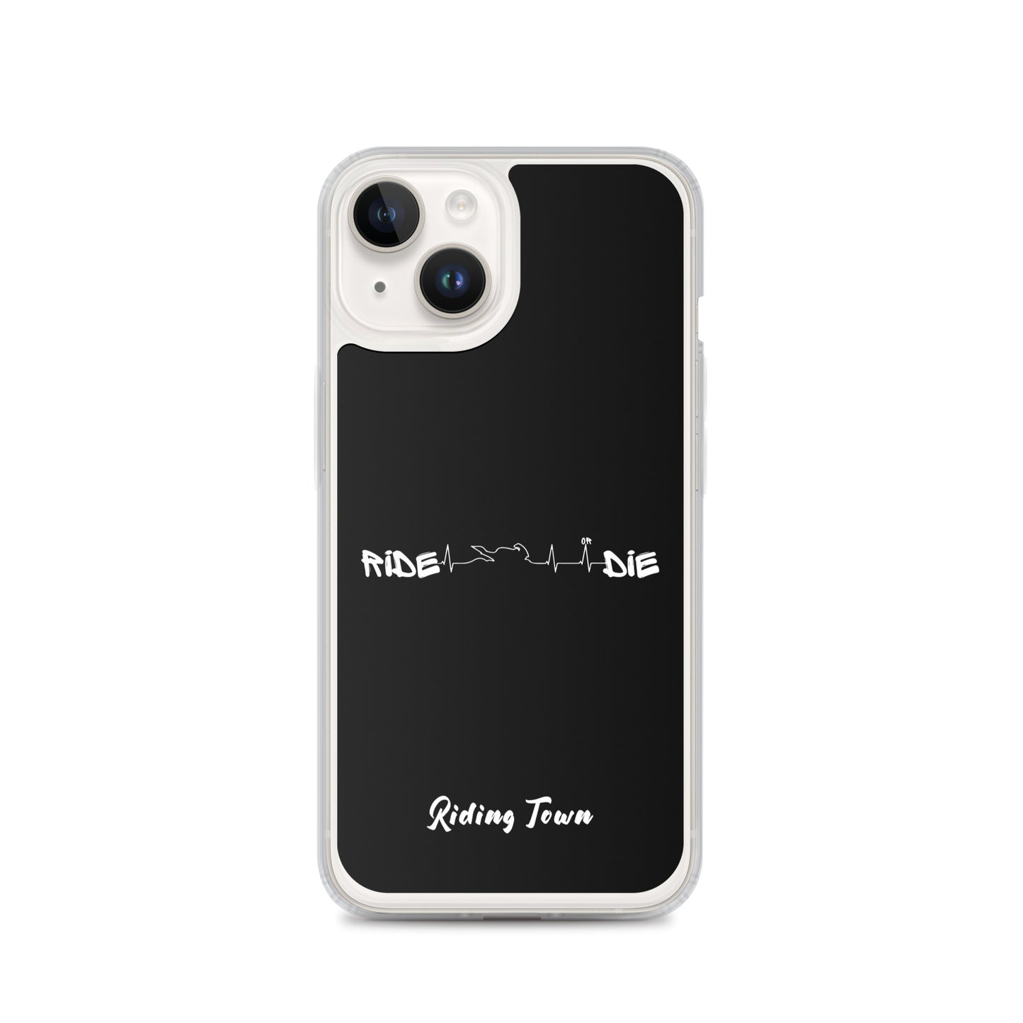 Coque iPhone® - HEARTBEAT - Noire - Riding Town