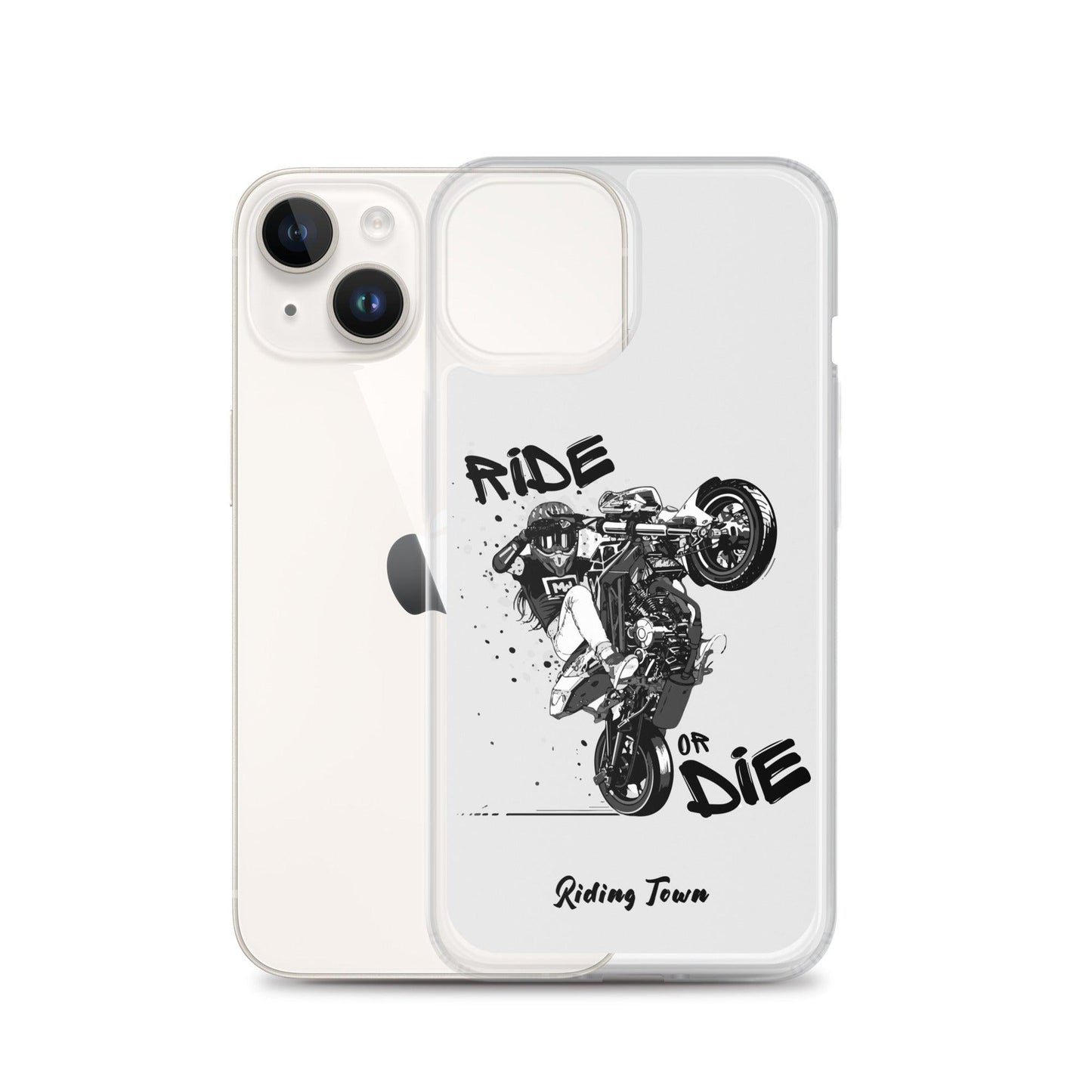 Coque Iphone® - SUPERMOTGIRL - Blanche - Riding Town