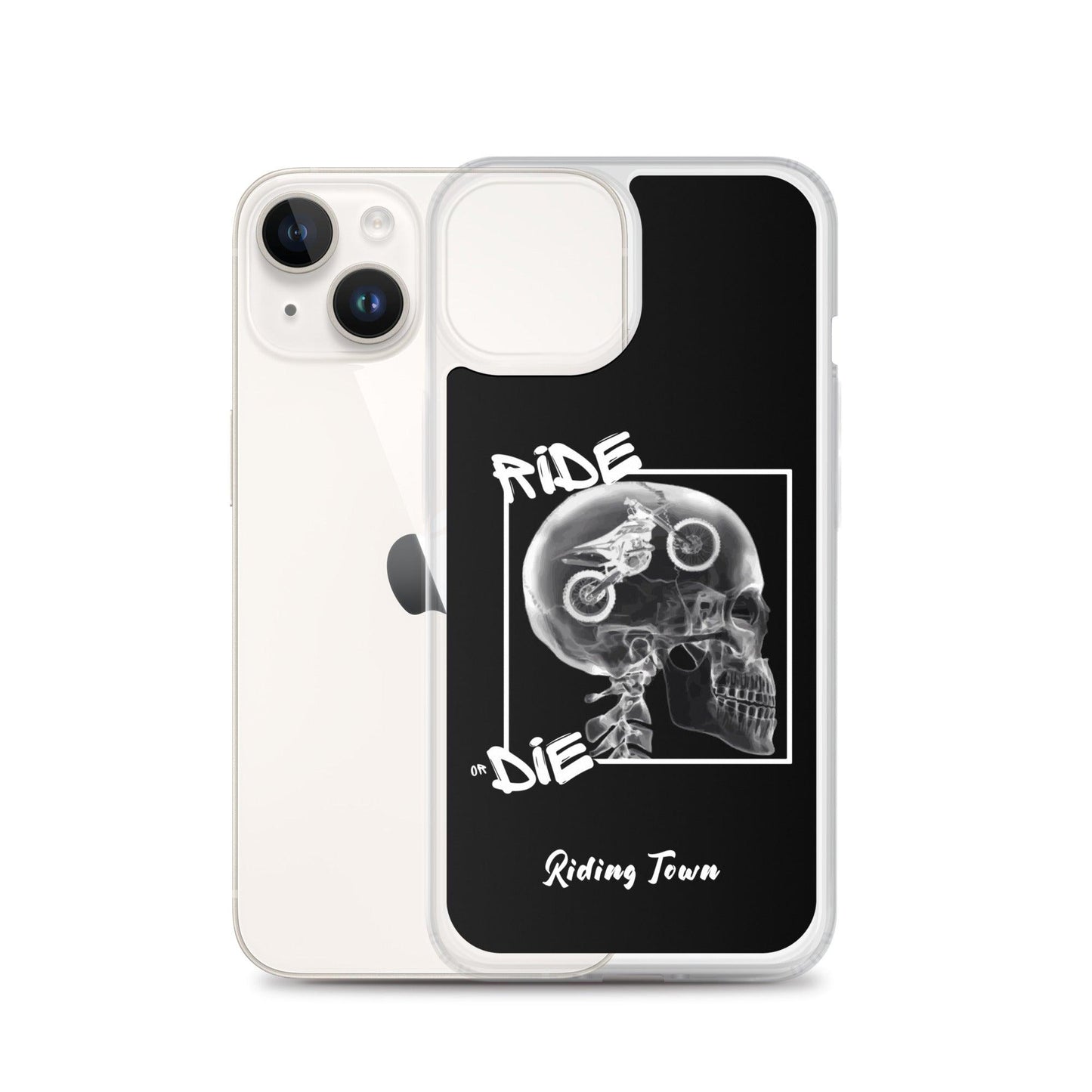 Coque iPhone® - RADIO - Noire - Riding Town