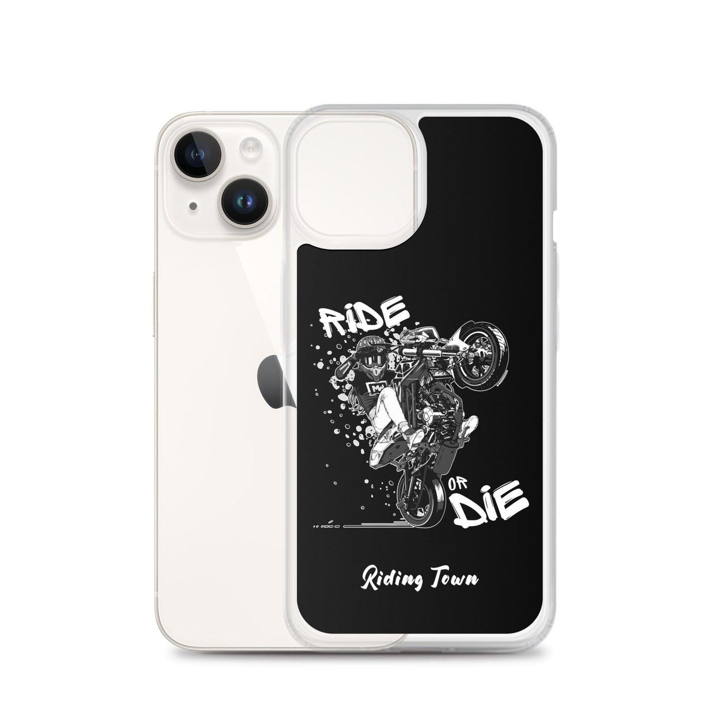 Coque iPhone® - SUPERMOTGIRL - Noire - Riding Town