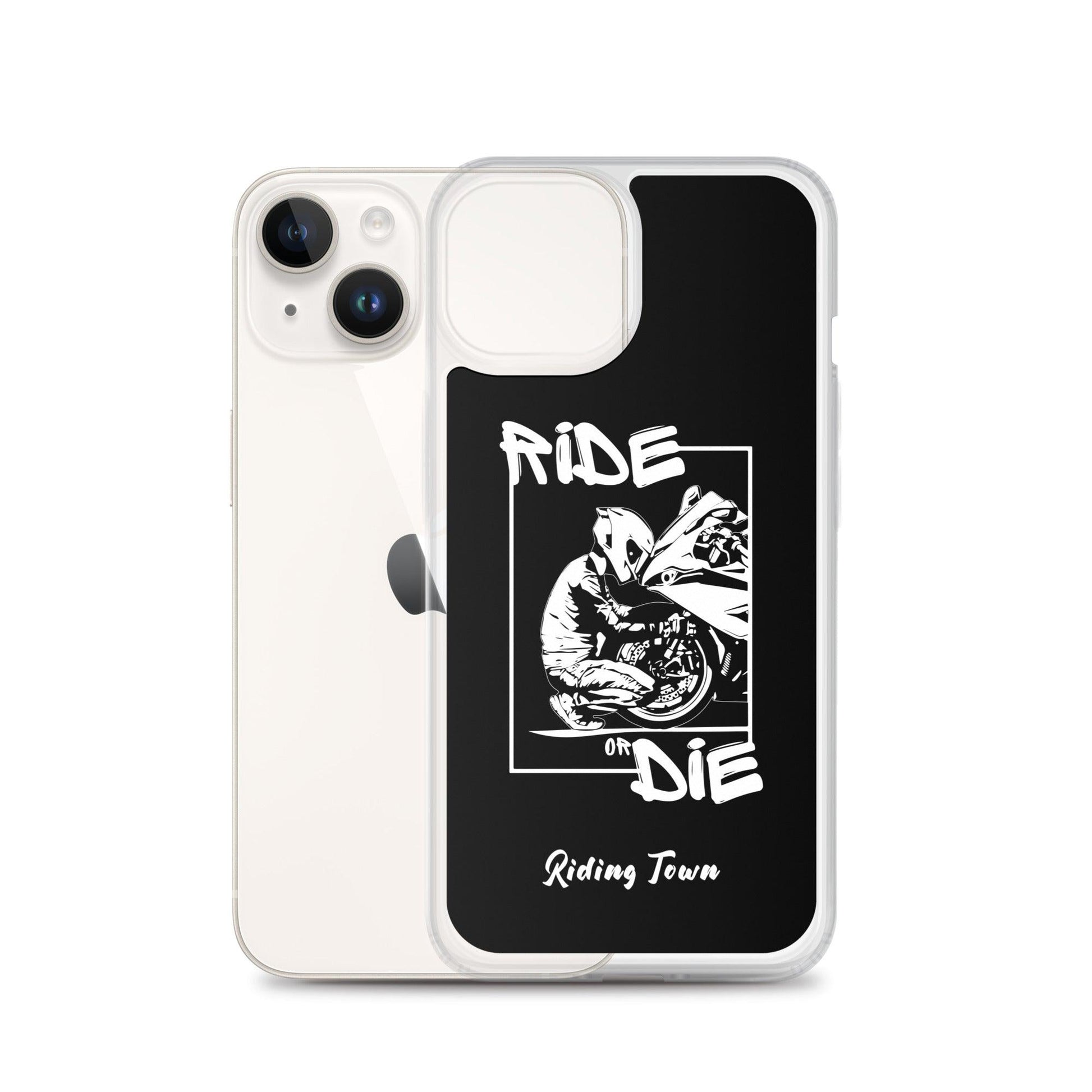 Coque iPhone® - BIKERBOY - Noire - Riding Town