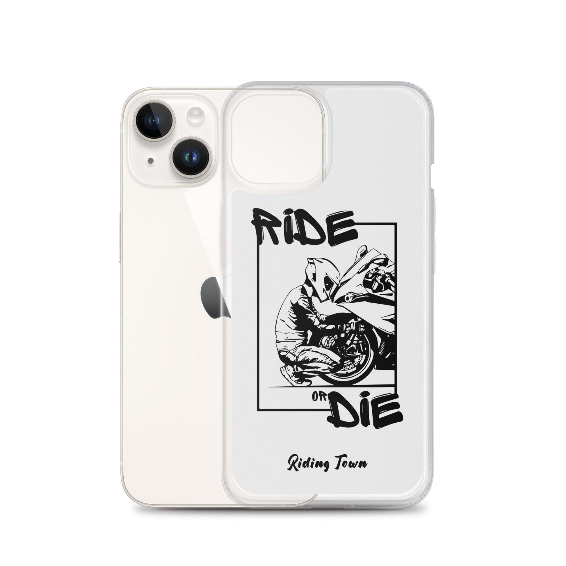 Coque iPhone® - BIKERBOY - Blanche - Riding Town