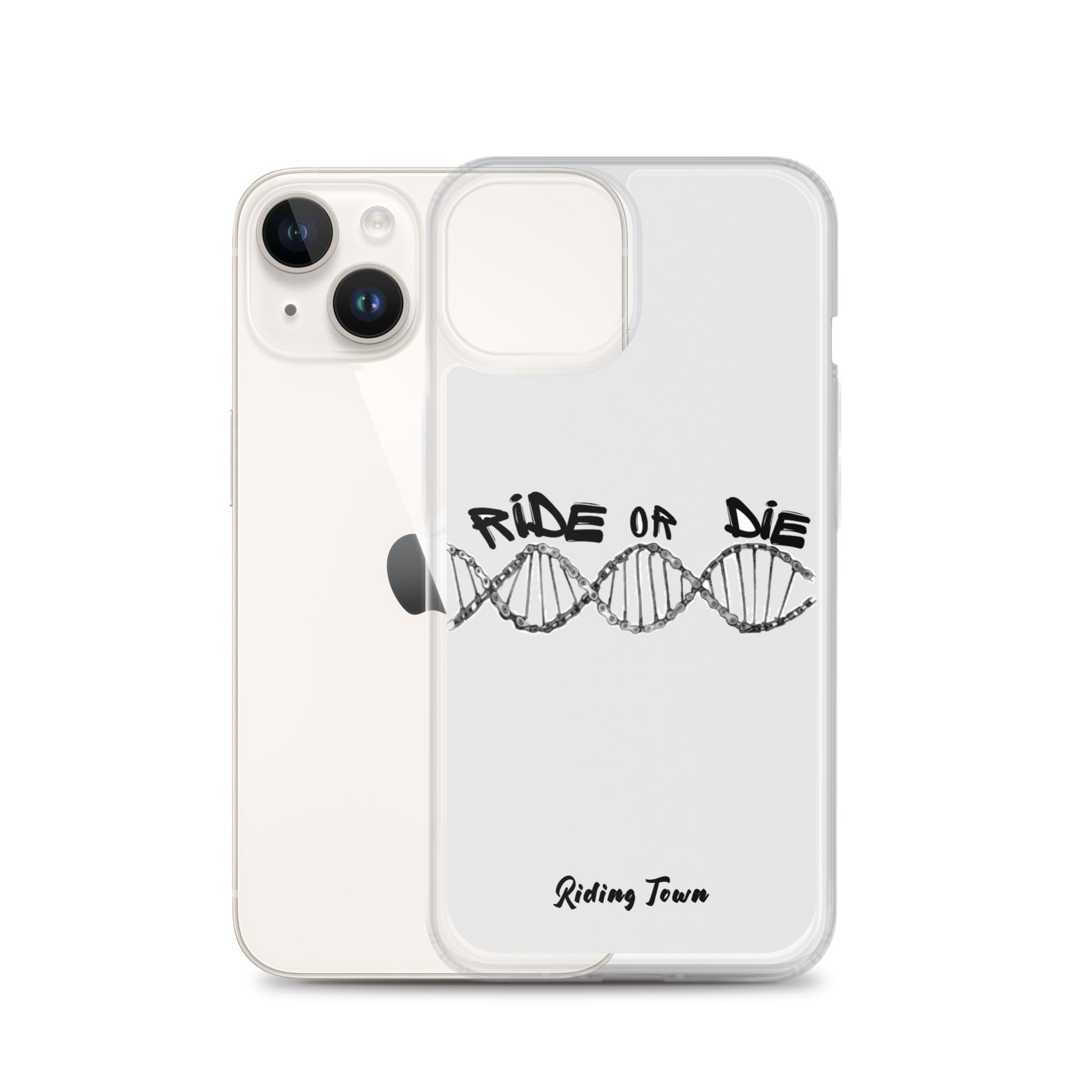 Coque iPhone® - ADN - Blanche - Riding Town