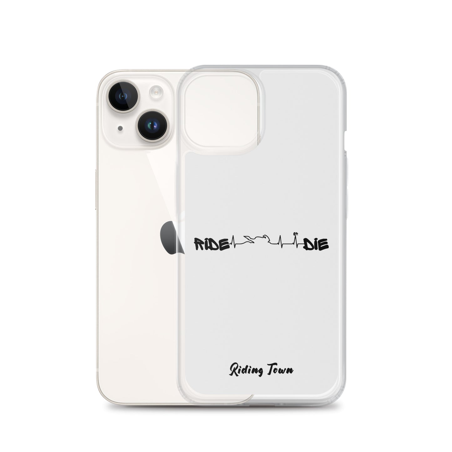 Coque iPhone® - HEARTBEAT - Blanche - Riding Town