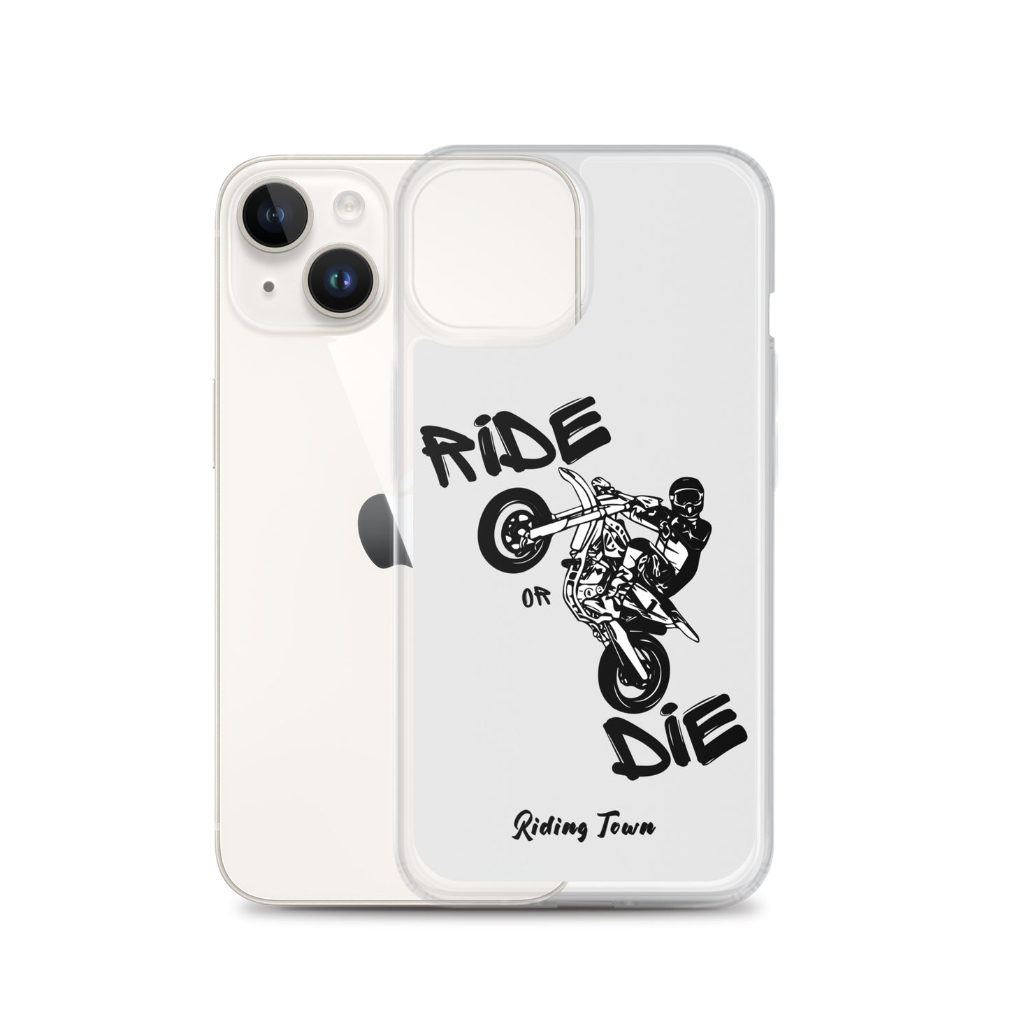 Coque pour iPhone® - SUPERMOTBOY - Blanche - Riding Town