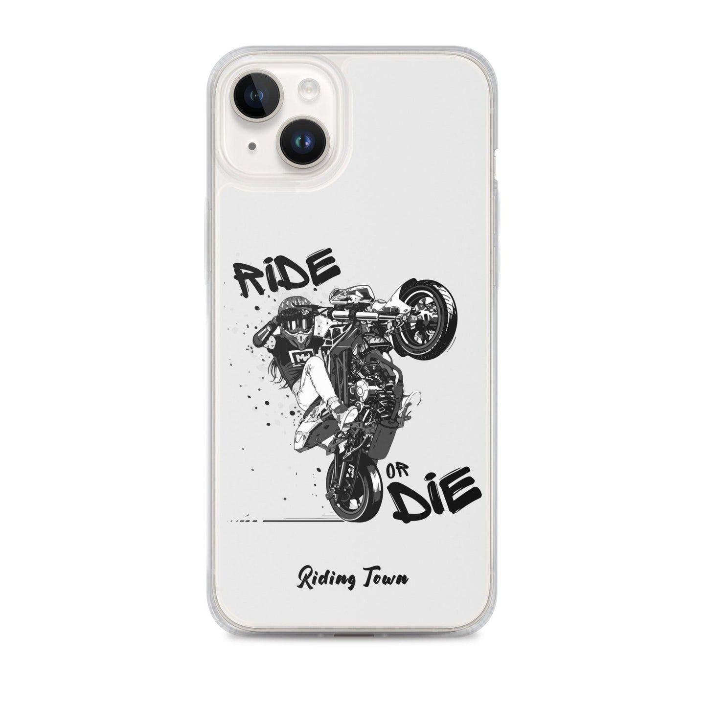 Coque Iphone® - SUPERMOTGIRL - Blanche - Riding Town