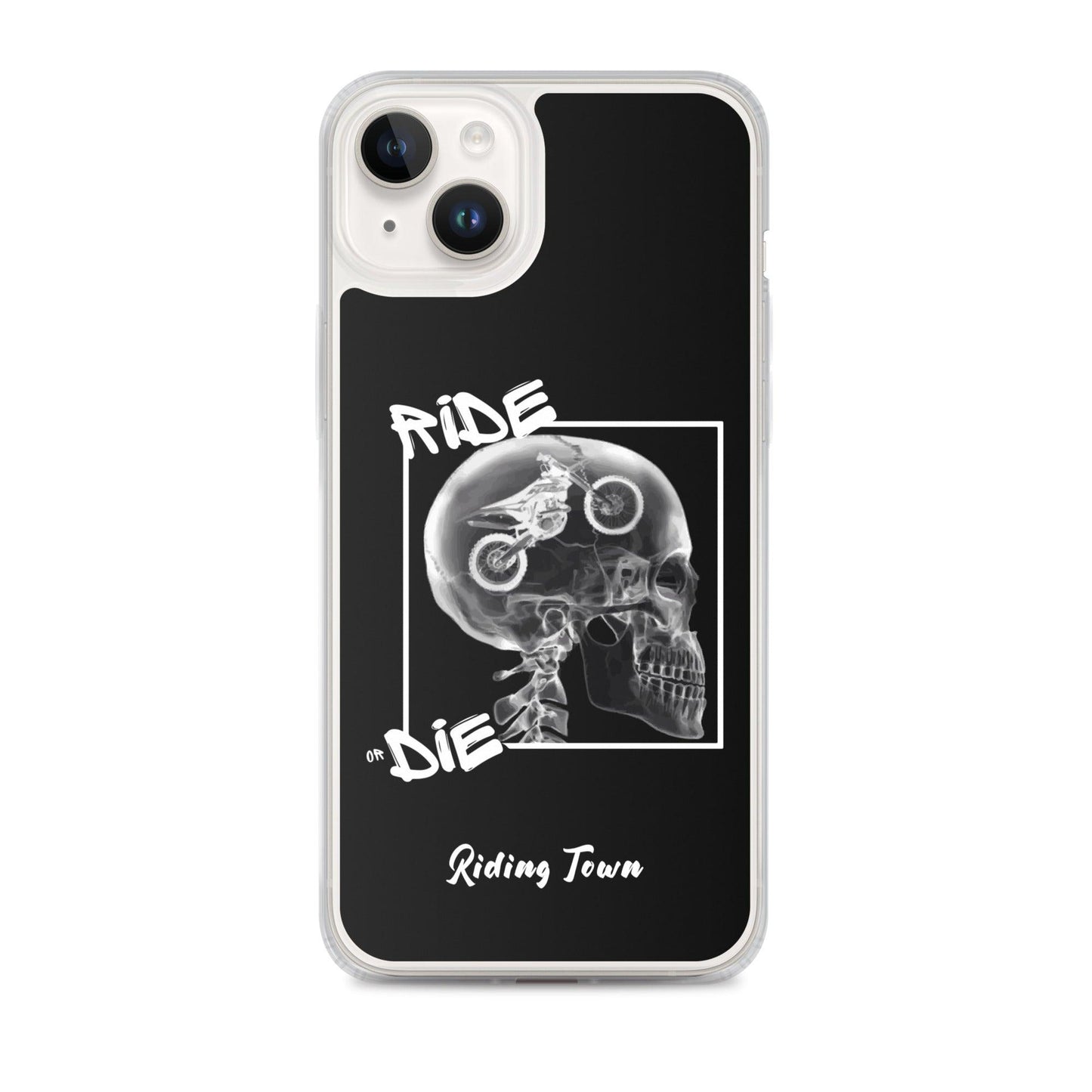 Coque iPhone® - RADIO - Noire - Riding Town